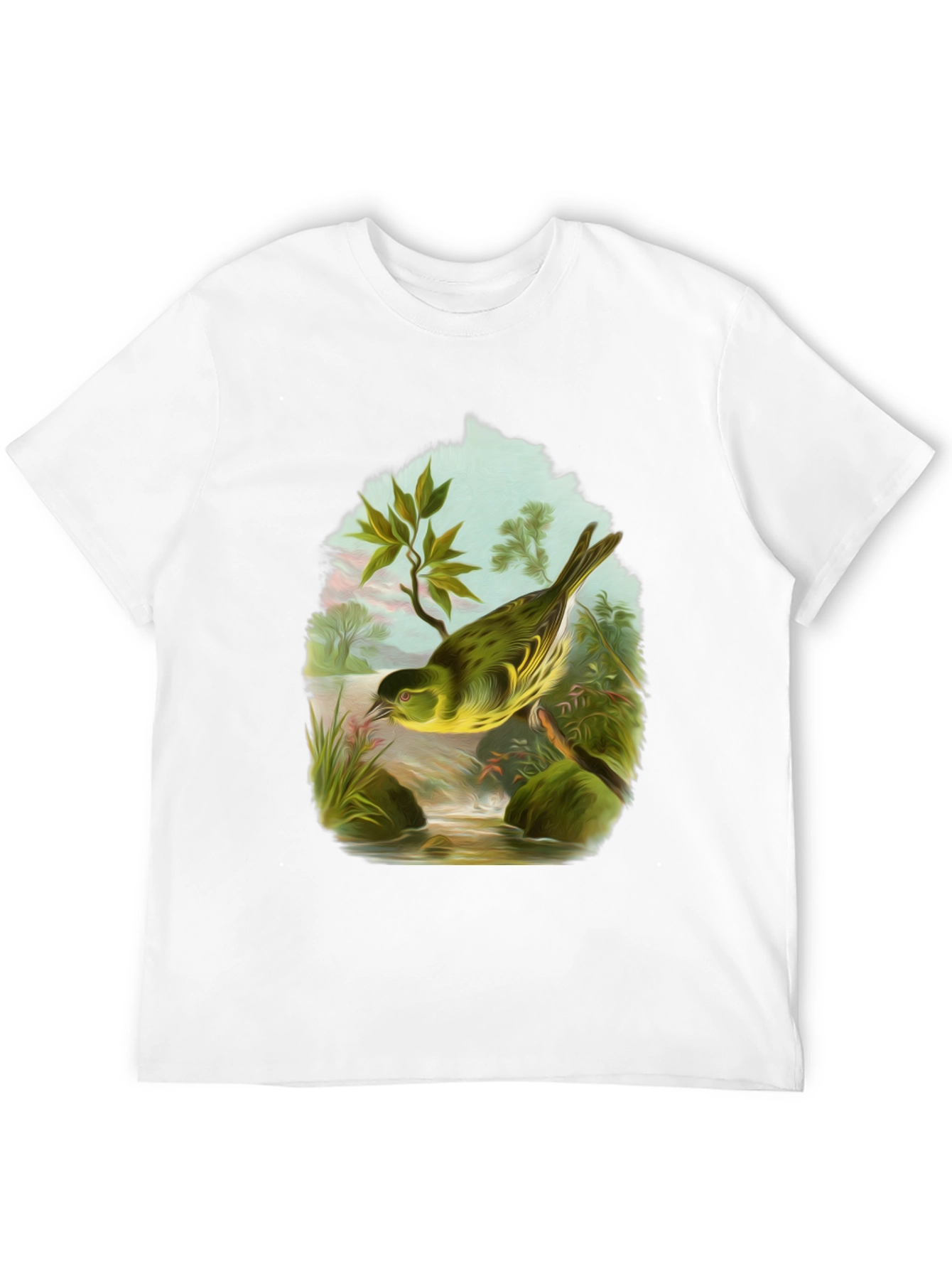 Bird Graphic Tee - Nature Lovers Black T-Shirt