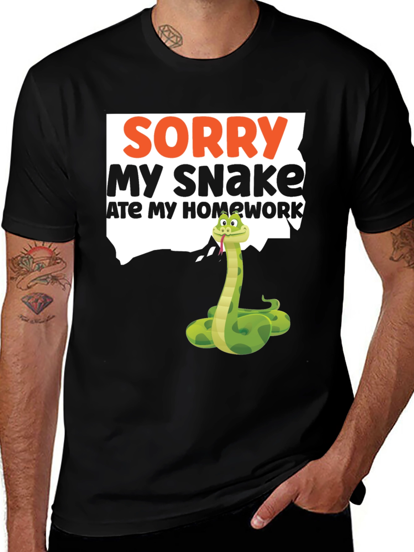 Sorry My Snake Ate My Homework T-Shirt