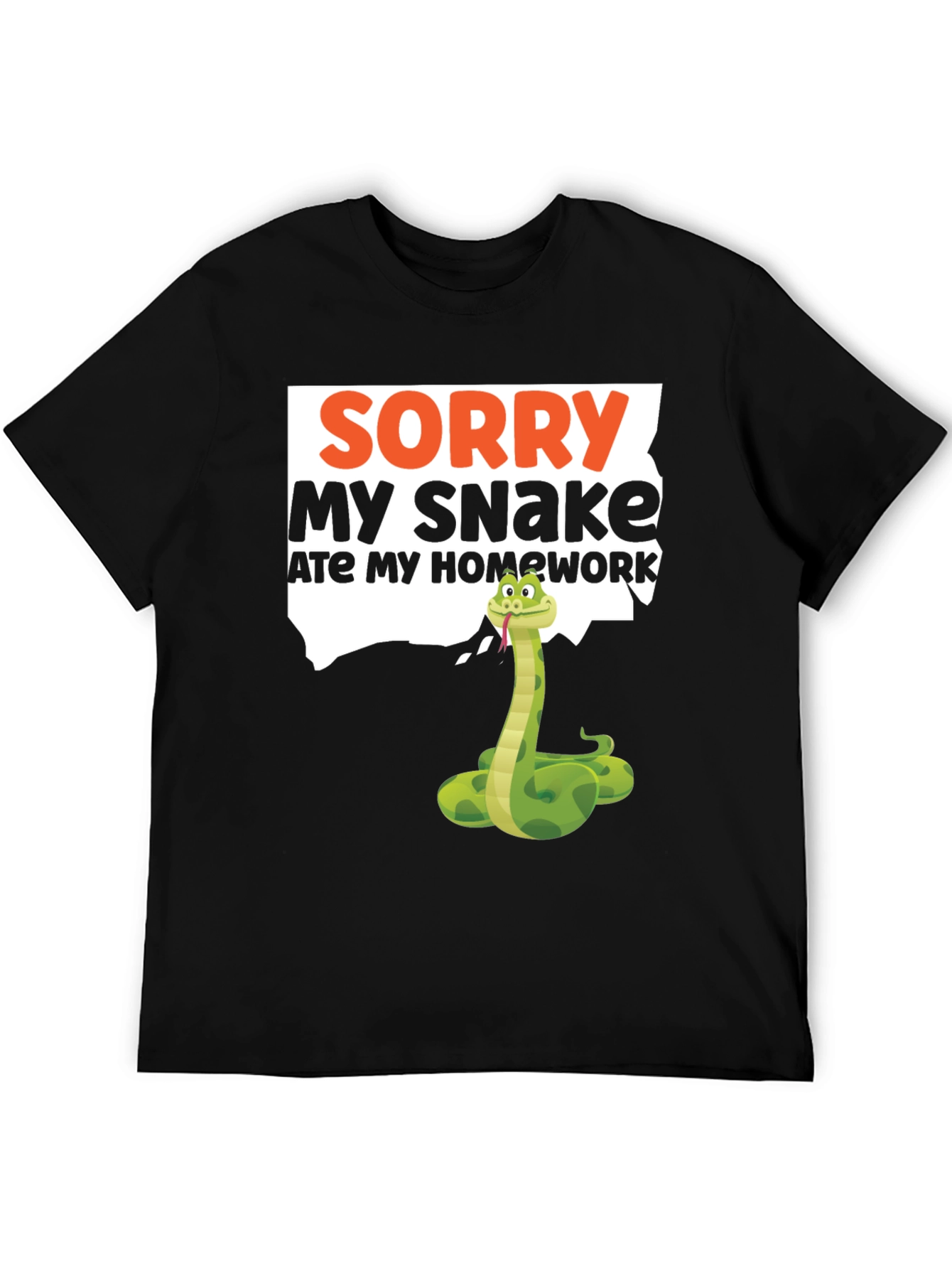 Sorry My Snake Ate My Homework T-Shirt
