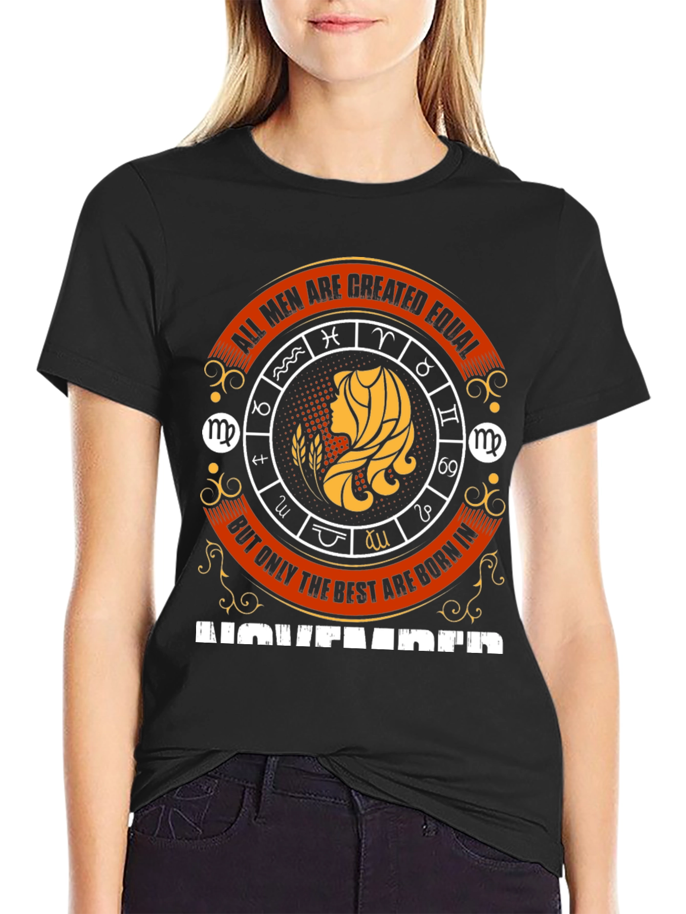 November Zodiac Virgo Mens T-Shirt