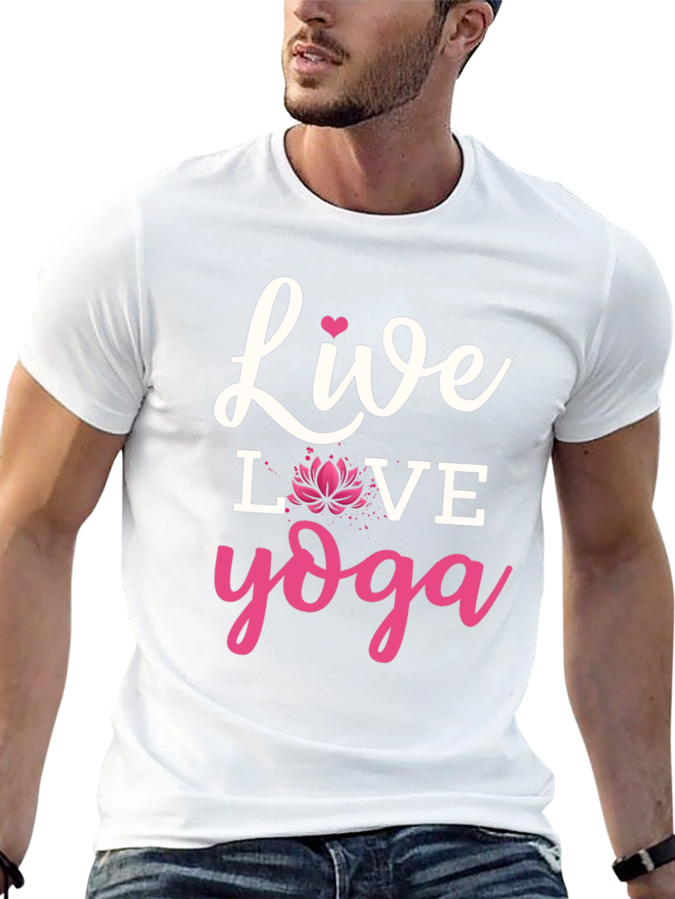 Live Love Yoga Graphic Tee - Black