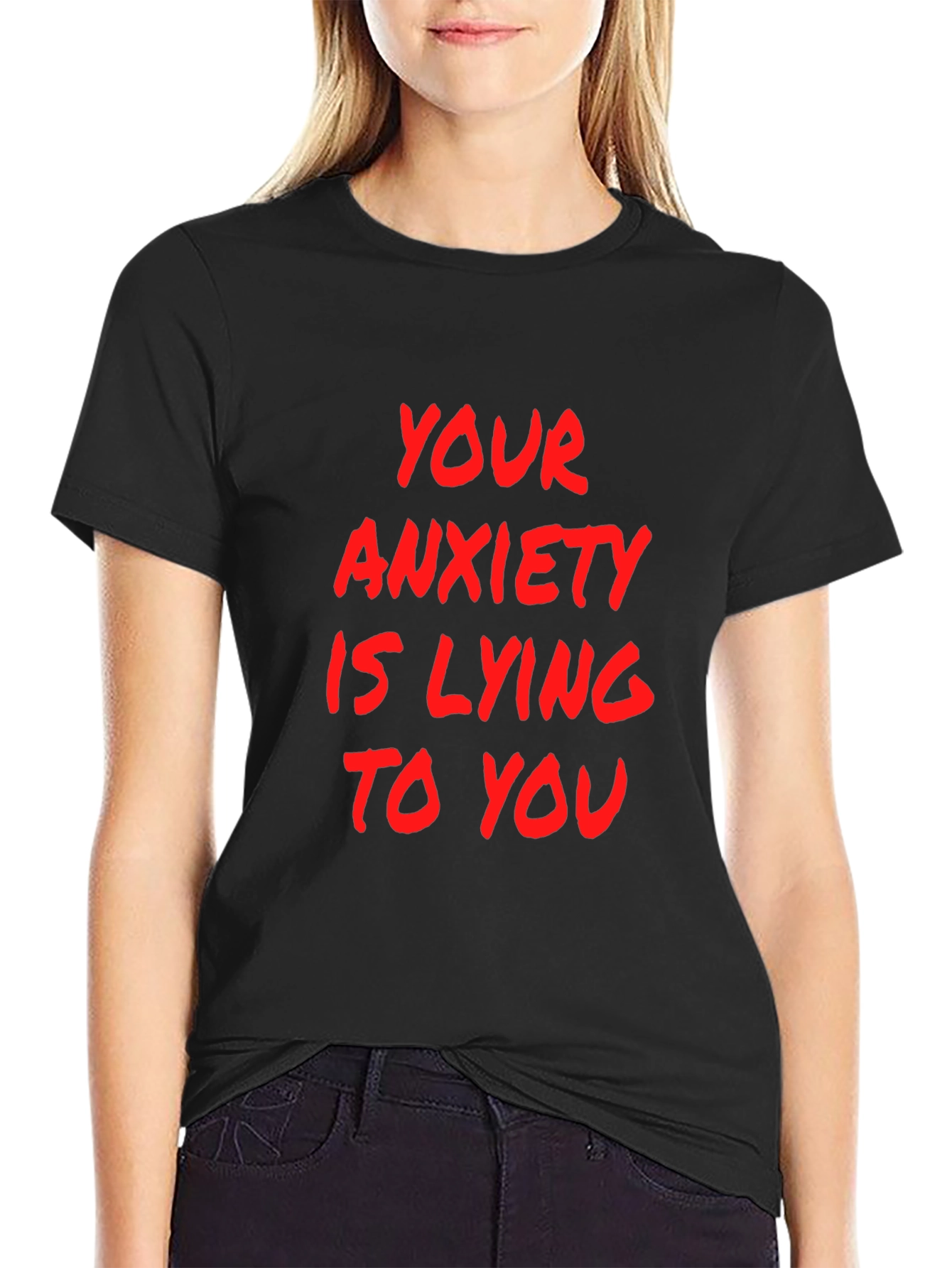 Anxiety Truth Black Graphic Tee