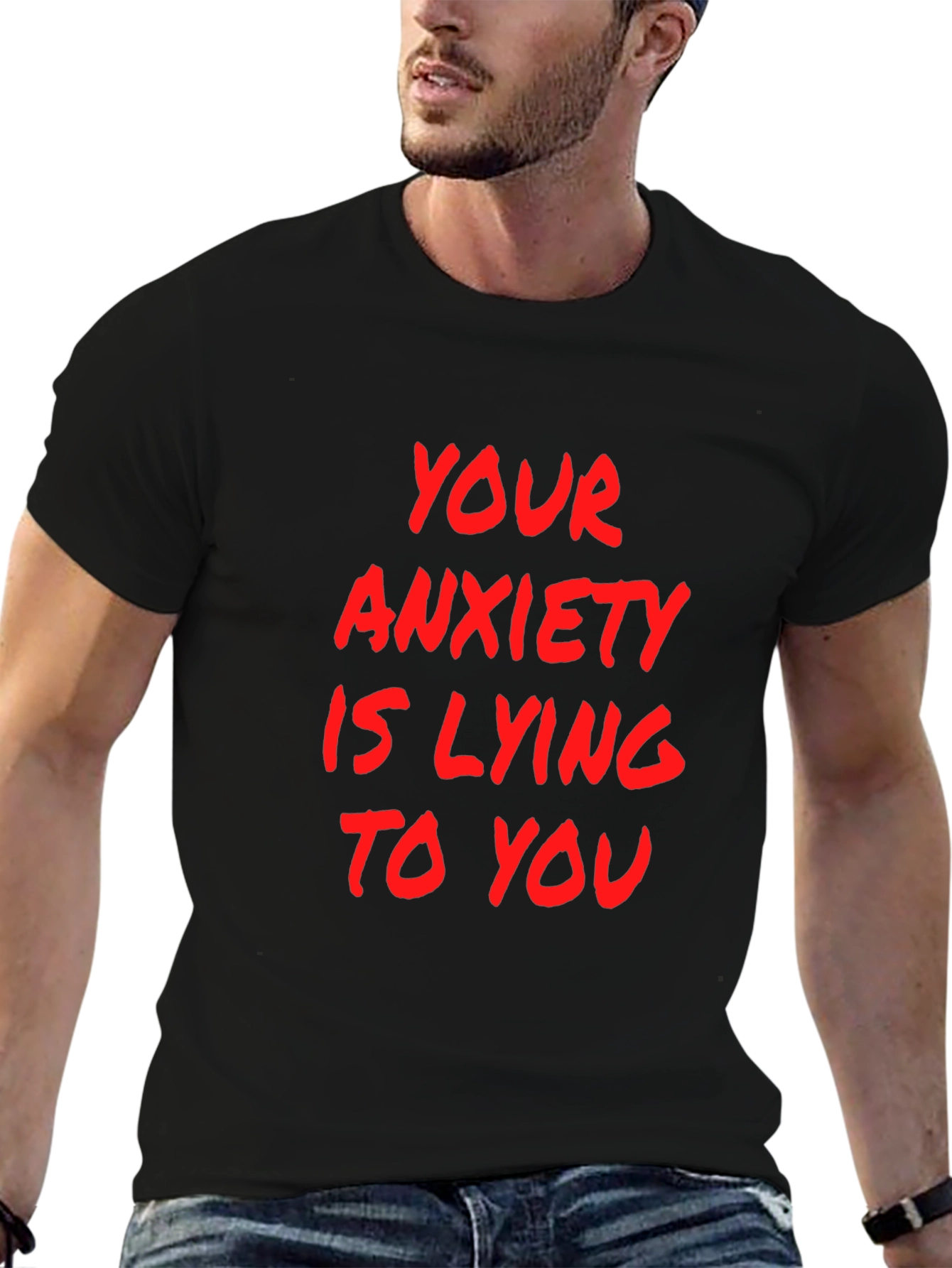 Anxiety Truth Black Graphic Tee