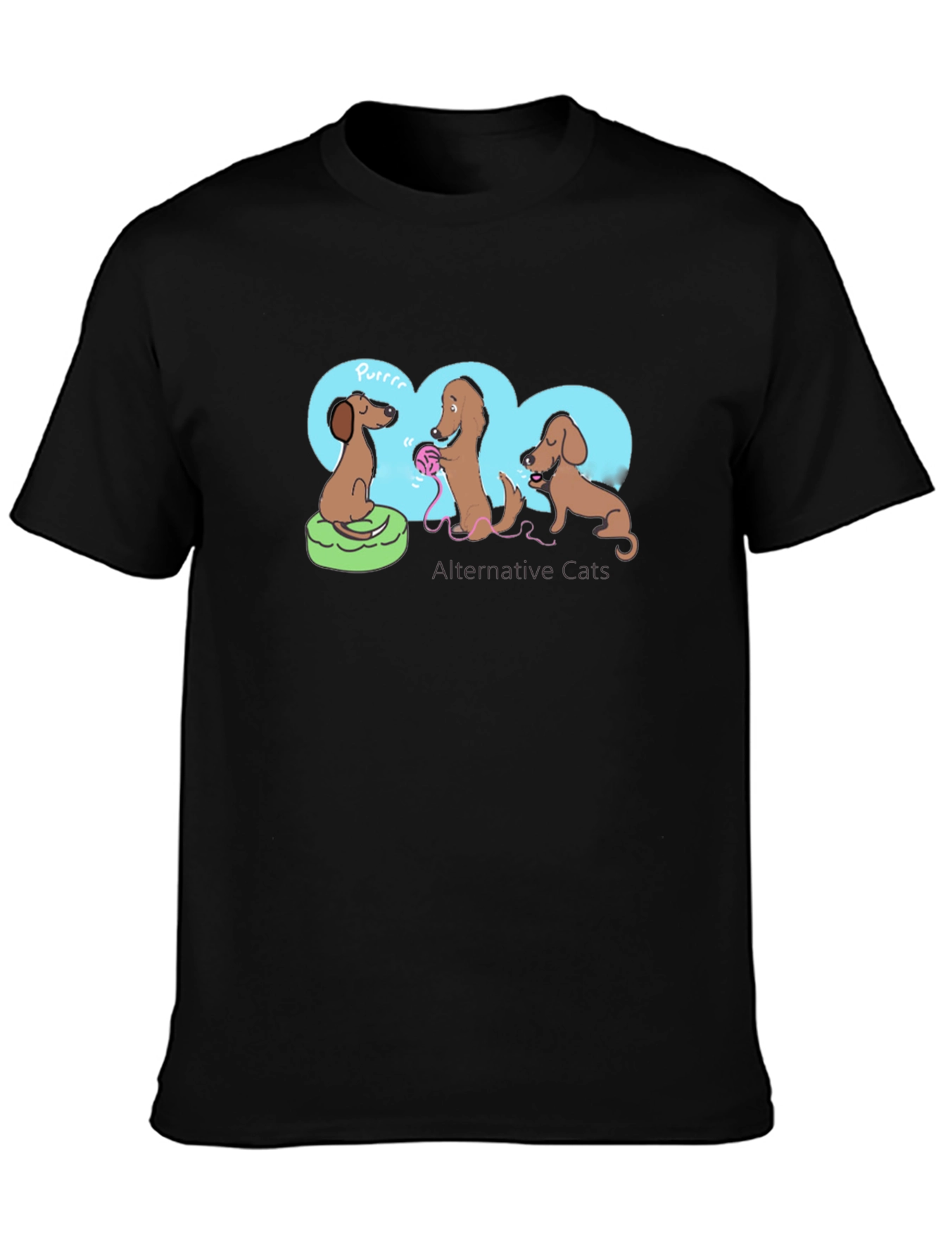 Dachshund Alternative Cats Graphic Tee
