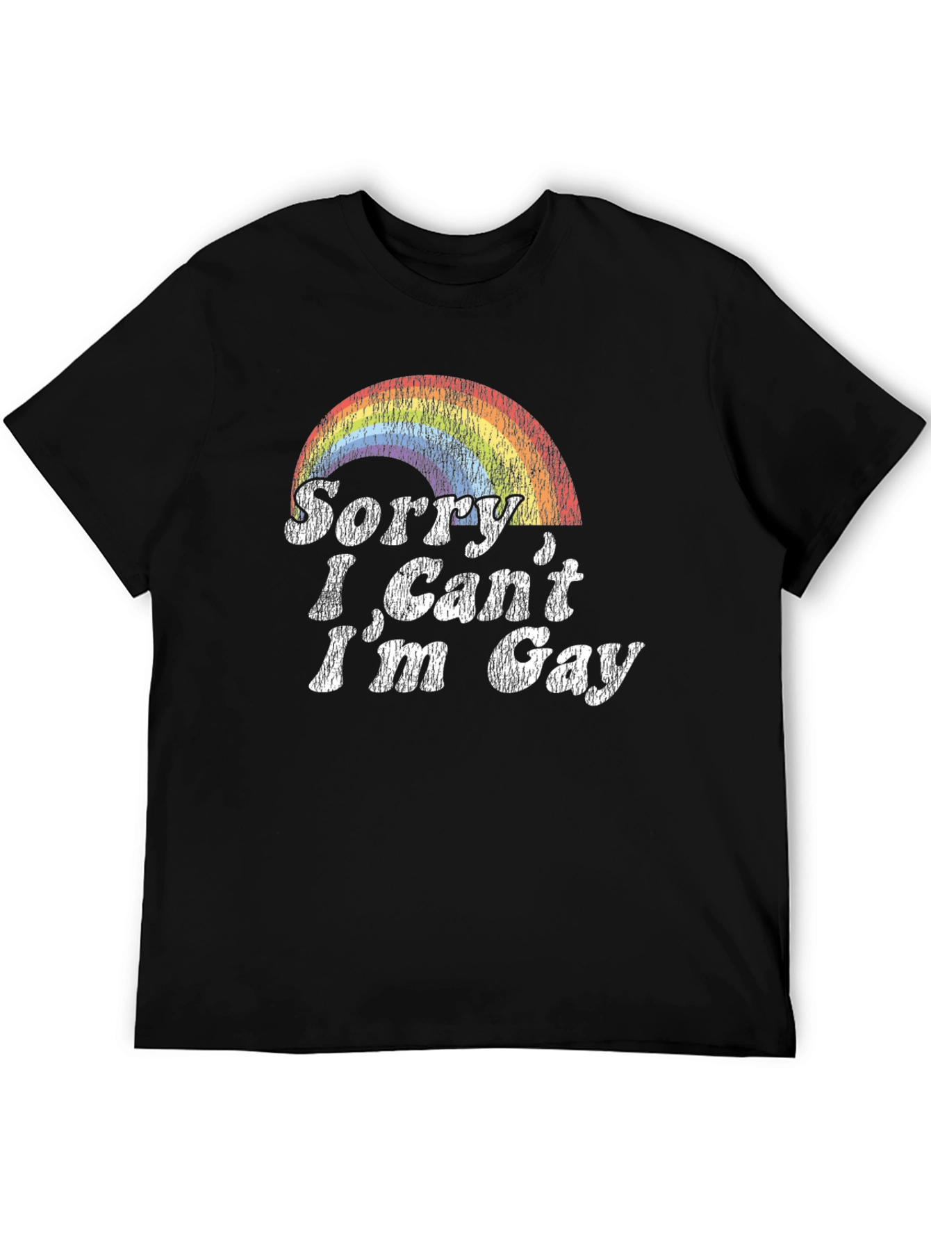 Sorry I Cant Im Gay Rainbow T-Shirt