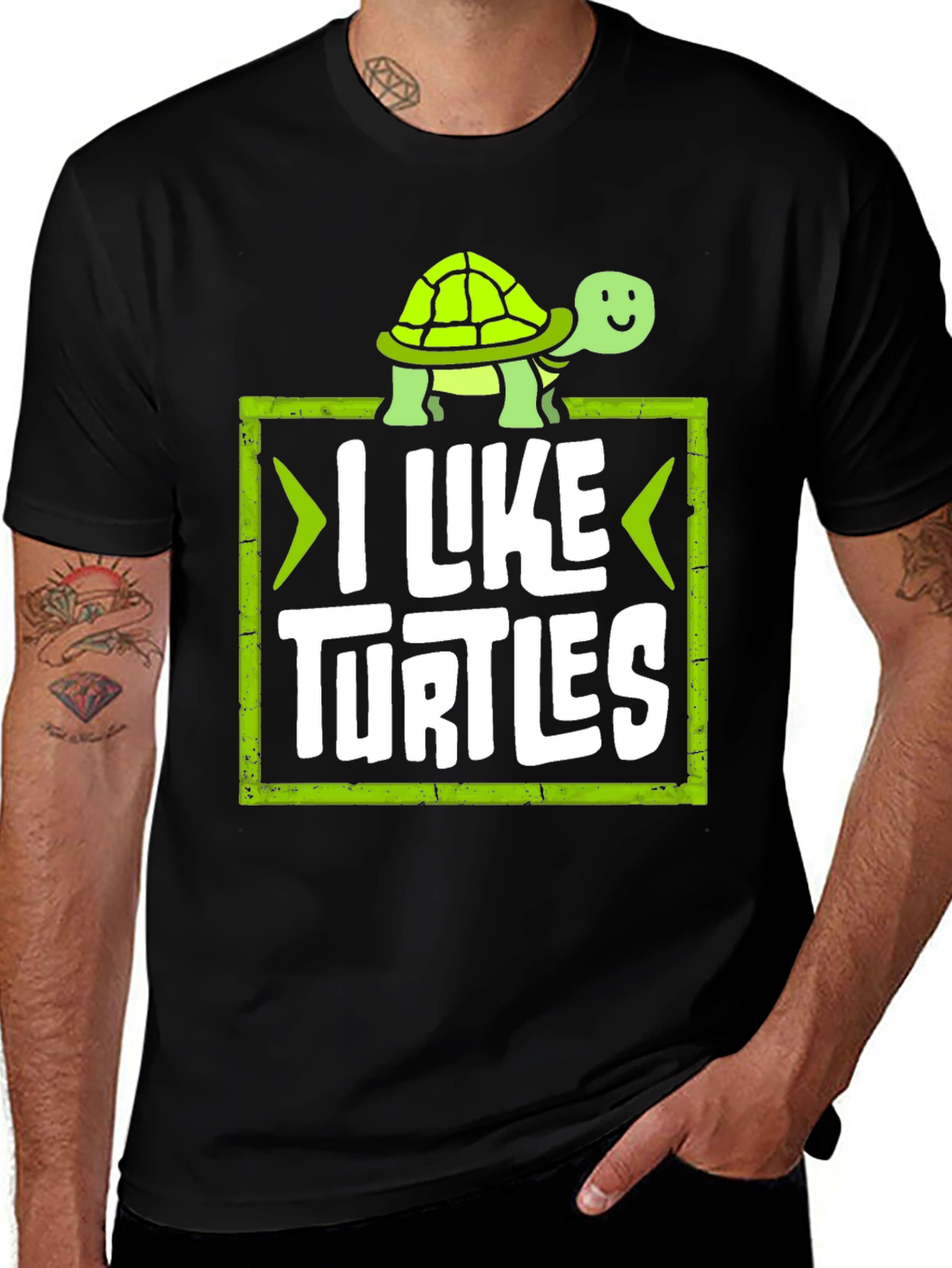 I Like Turtles Graphic Tee