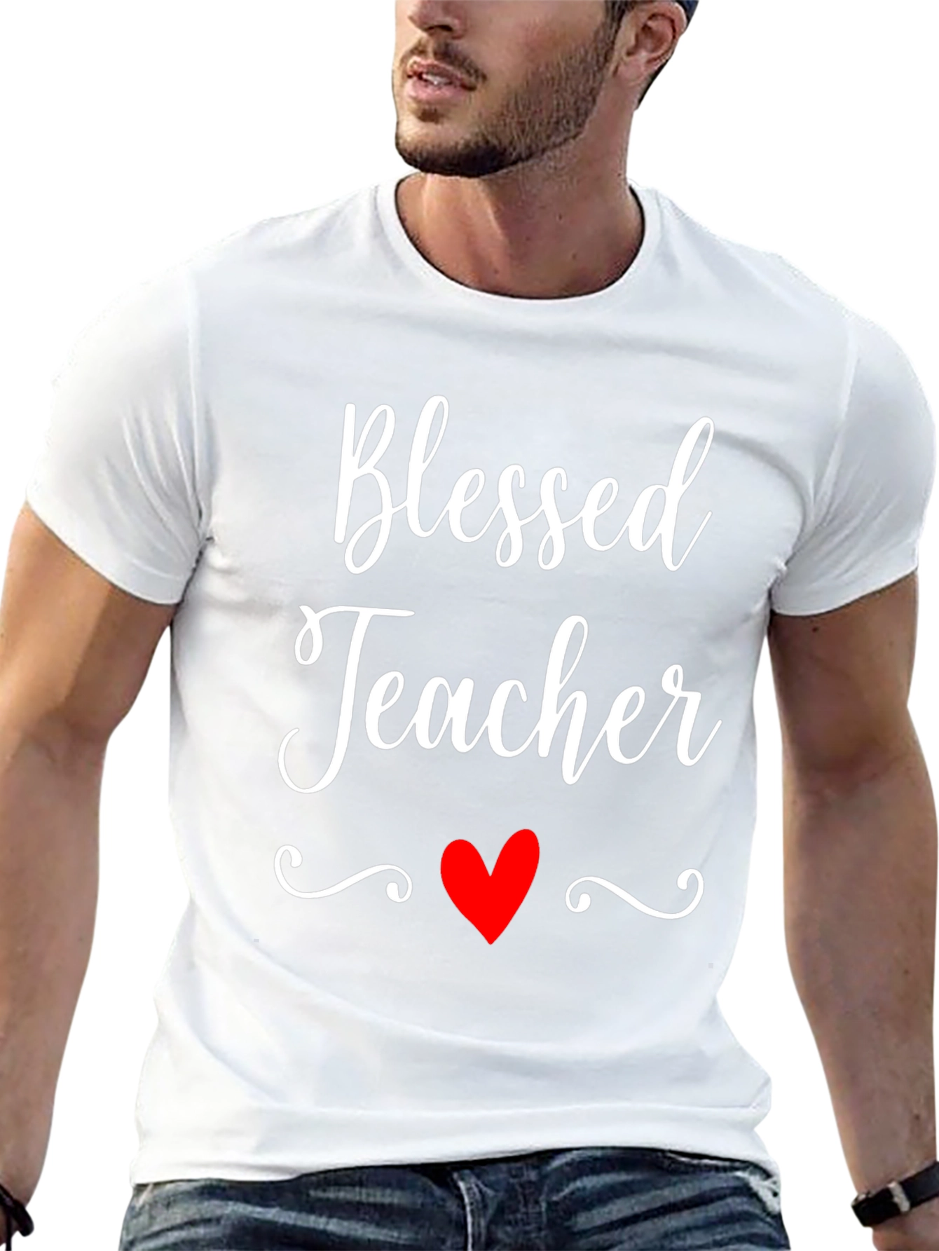 Blessed Teacher Graphic T-Shirt - Black
