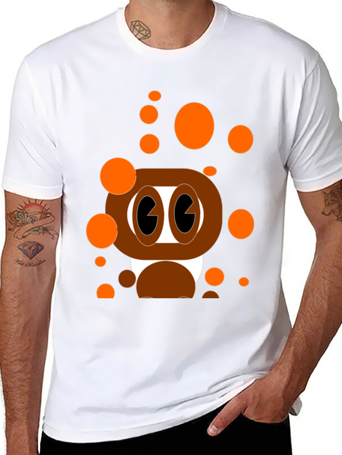 Cartoon Style Graphic T-Shirt