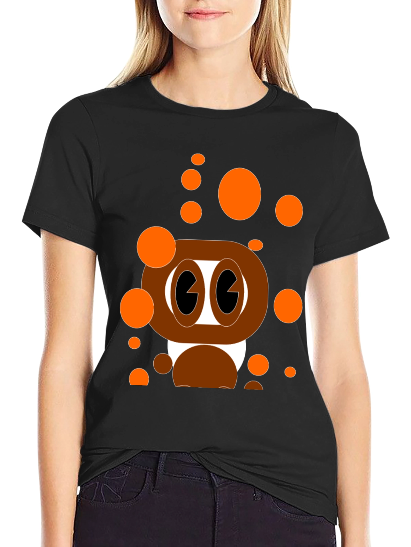 Cartoon Style Graphic T-Shirt