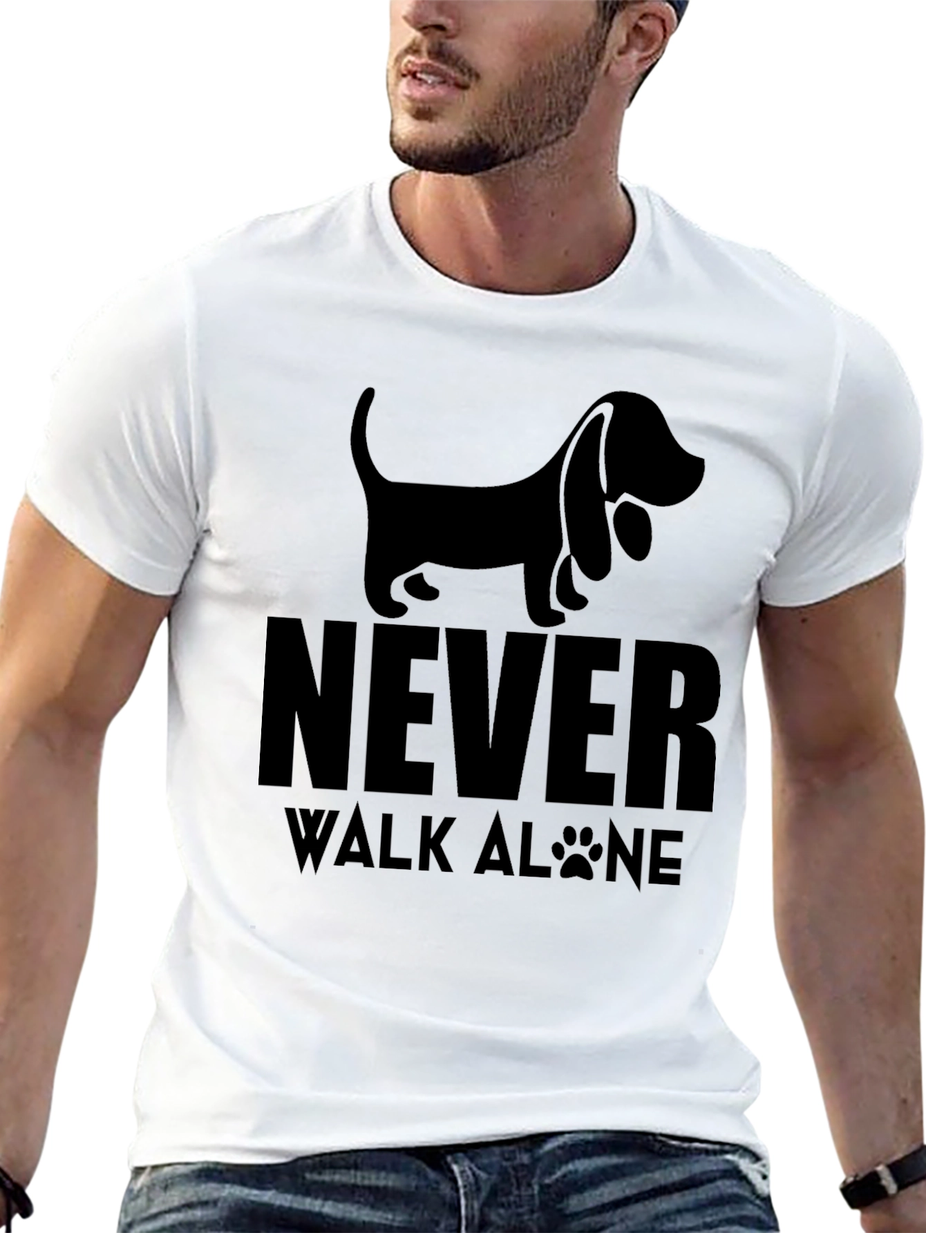 Never Walk Alone Dog T-Shirt