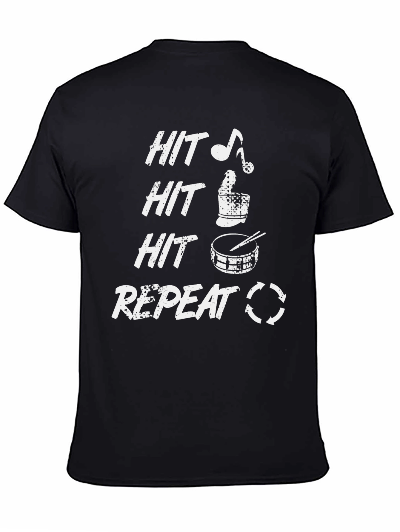 Hit Repeat Drummer T-Shirt: Rock On!