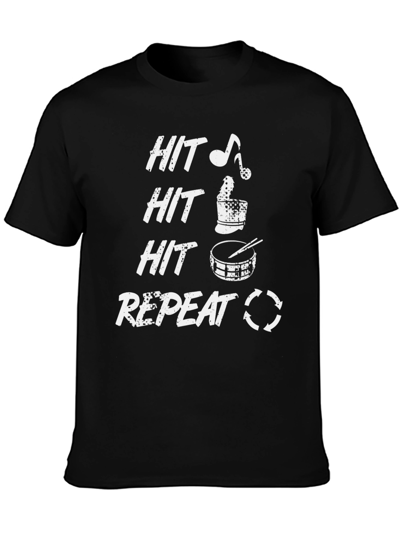 Hit Repeat Drummer T-Shirt: Rock On!