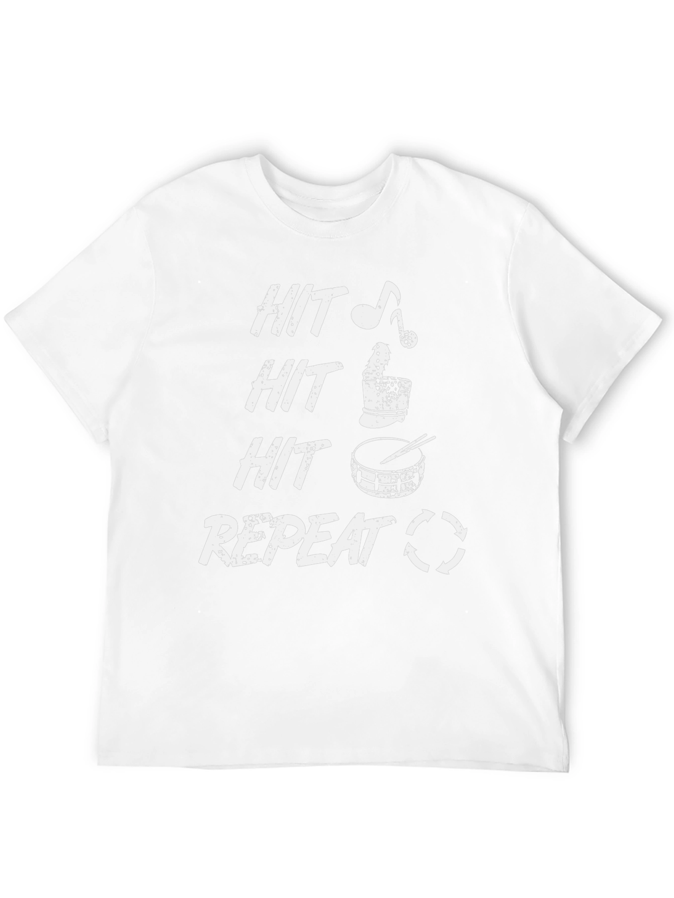 Hit Repeat Drummer T-Shirt: Rock On!