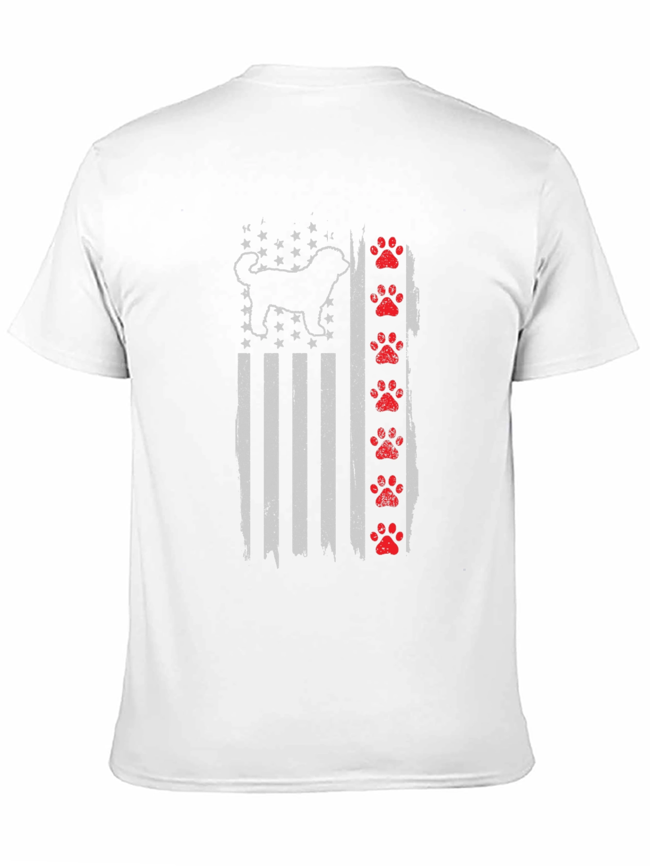 Dog Breed American Flag Graphic Tee