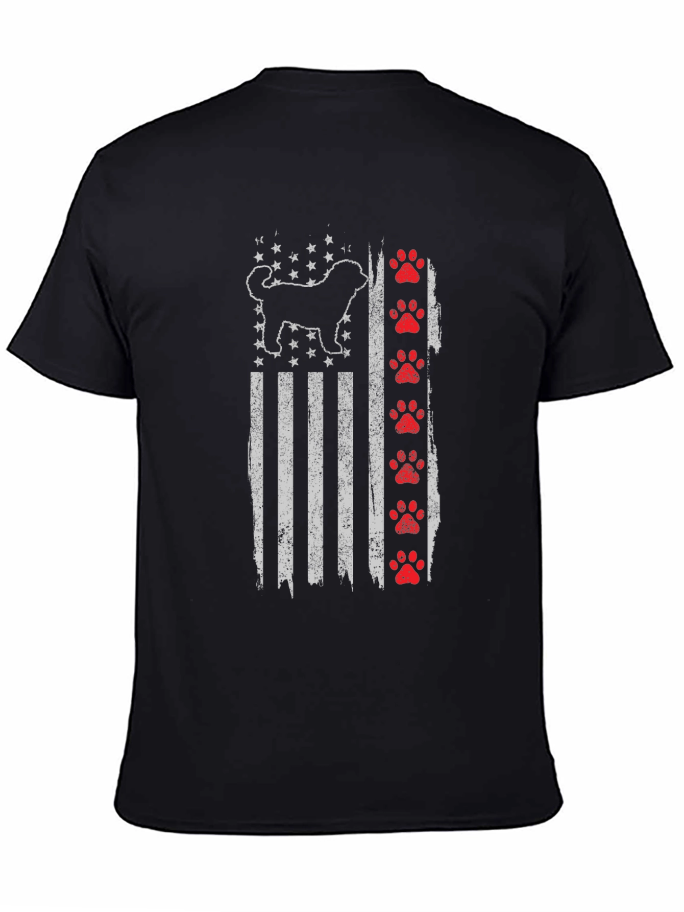 Dog Breed American Flag Graphic Tee