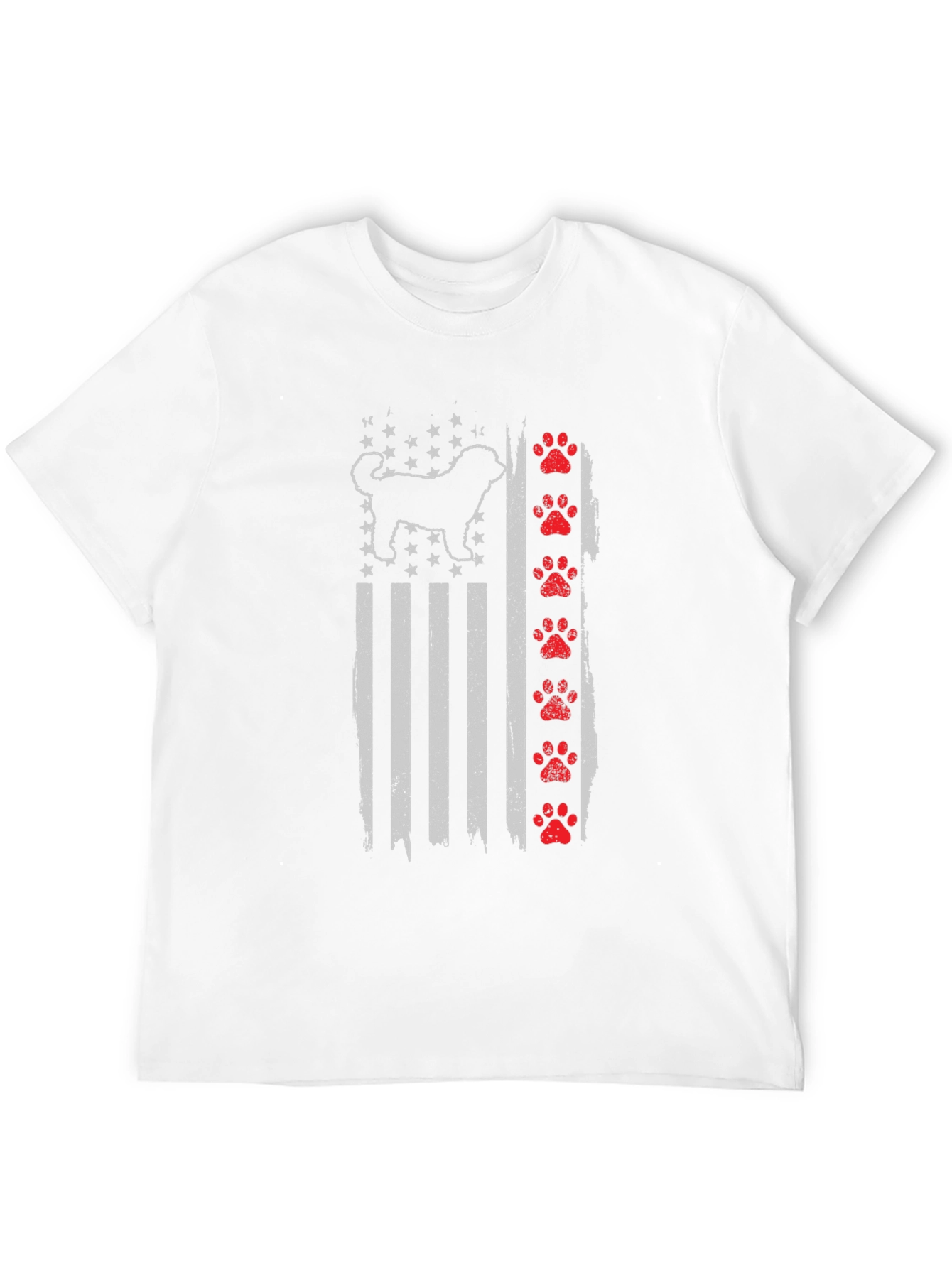 Dog Breed American Flag Graphic Tee