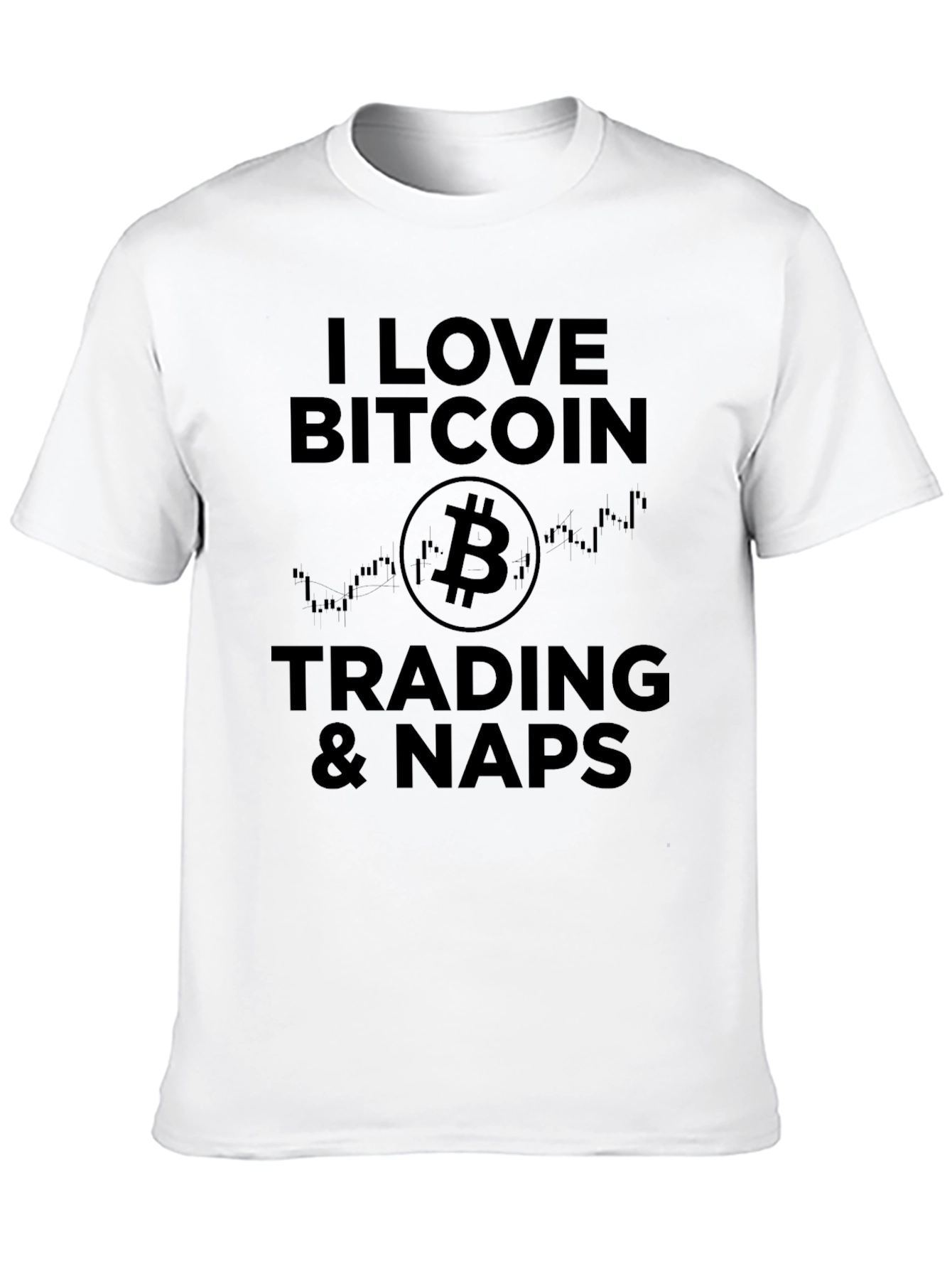 I Love Bitcoin Trading & Naps Graphic T-Shirt