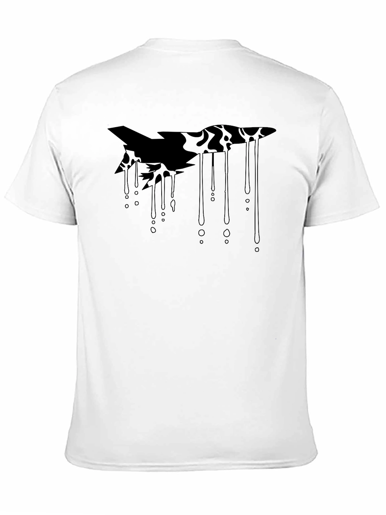 Abstract Graphic Black T-Shirt - Modern Streetwear Tee