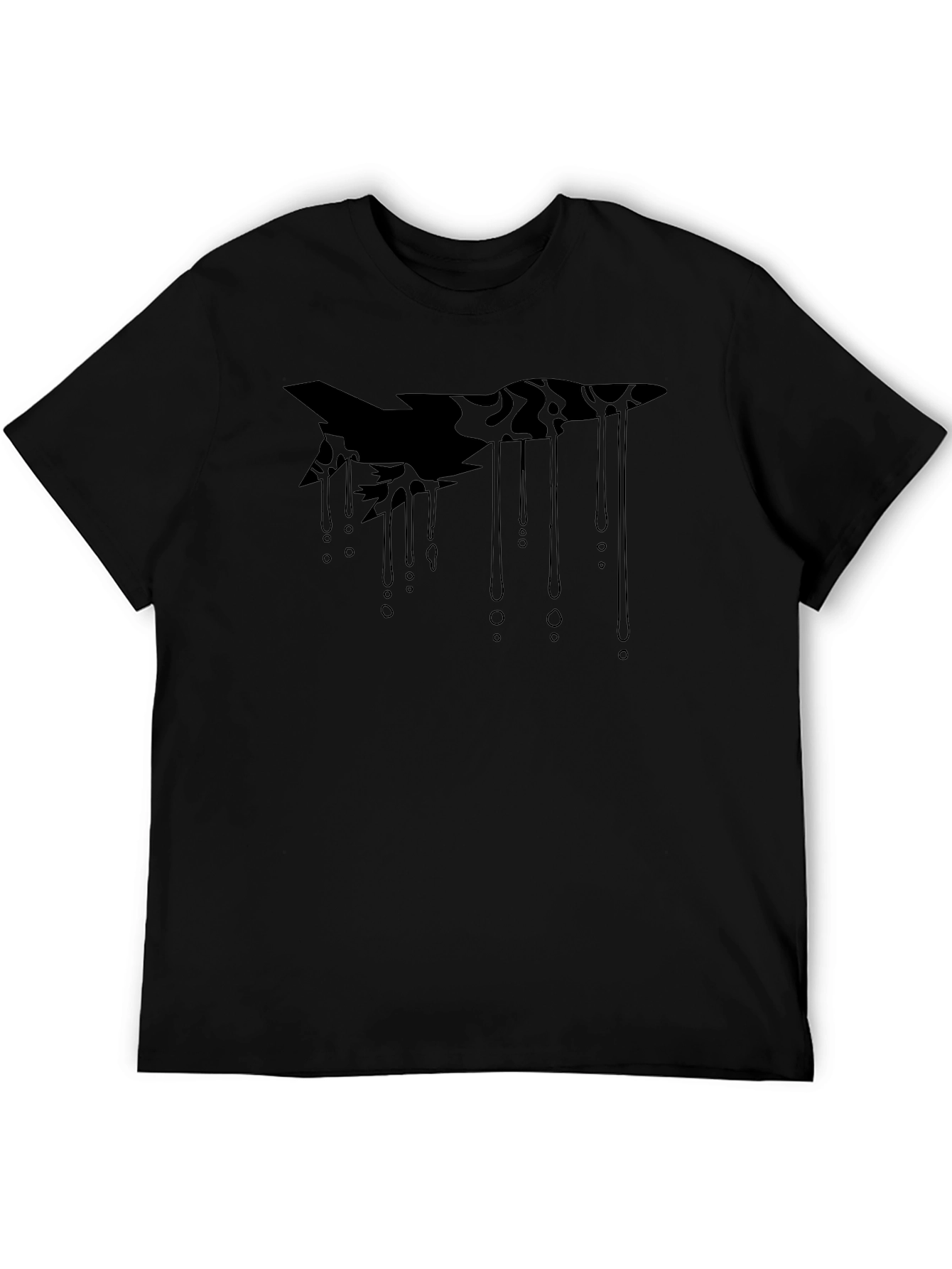 Abstract Graphic Black T-Shirt - Modern Streetwear Tee