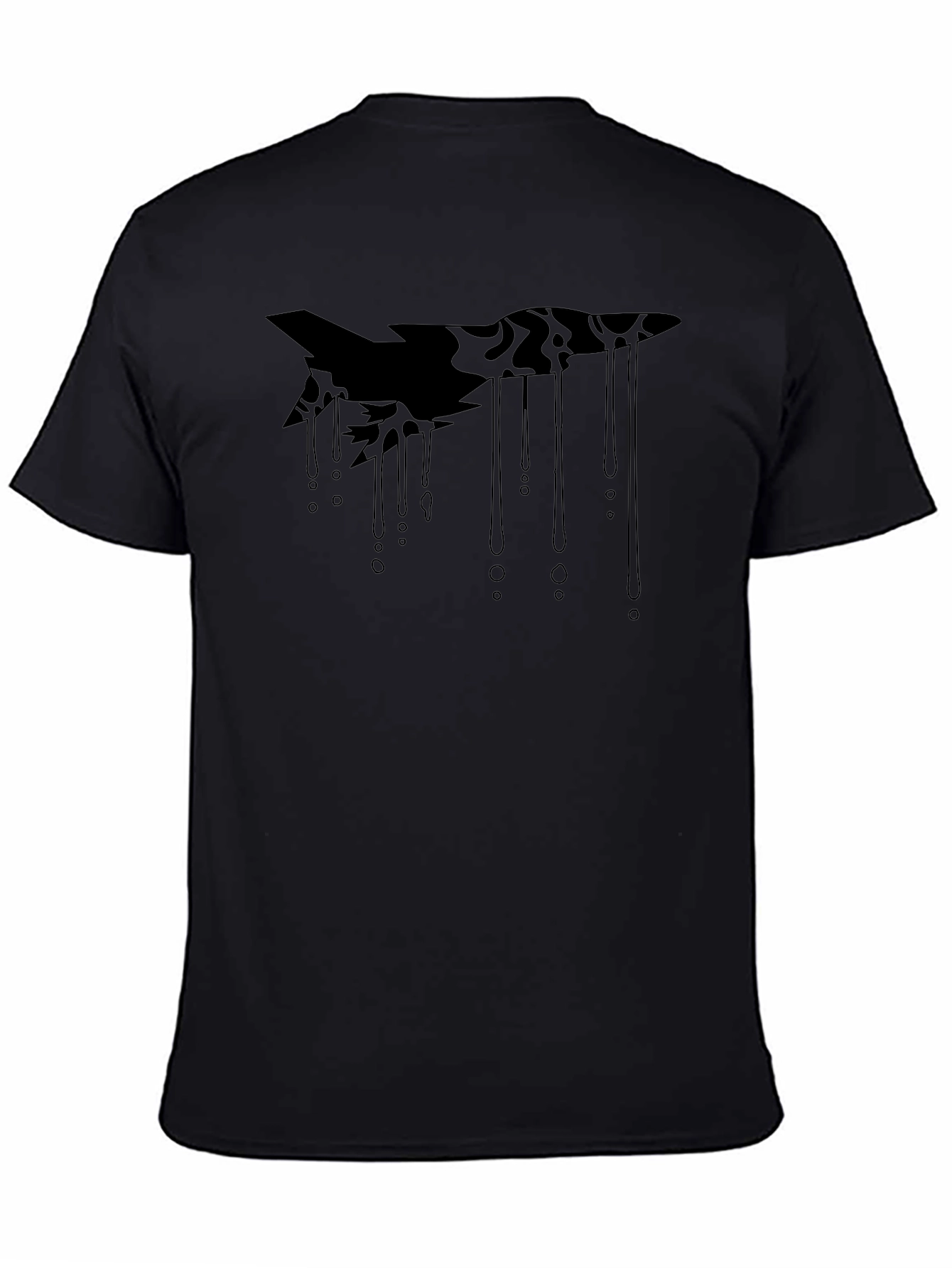Abstract Graphic Black T-Shirt - Modern Streetwear Tee
