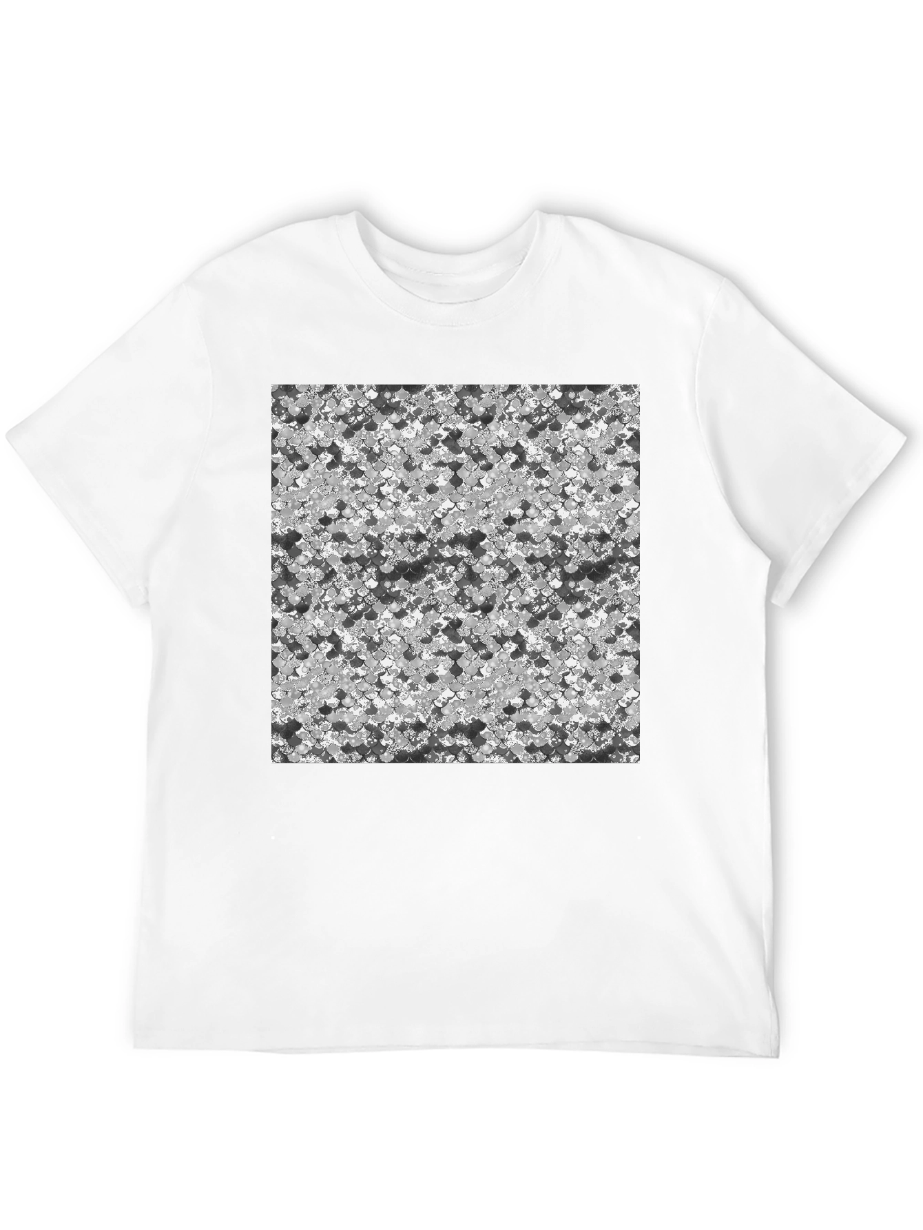 Abstract Pattern Black T-Shirt