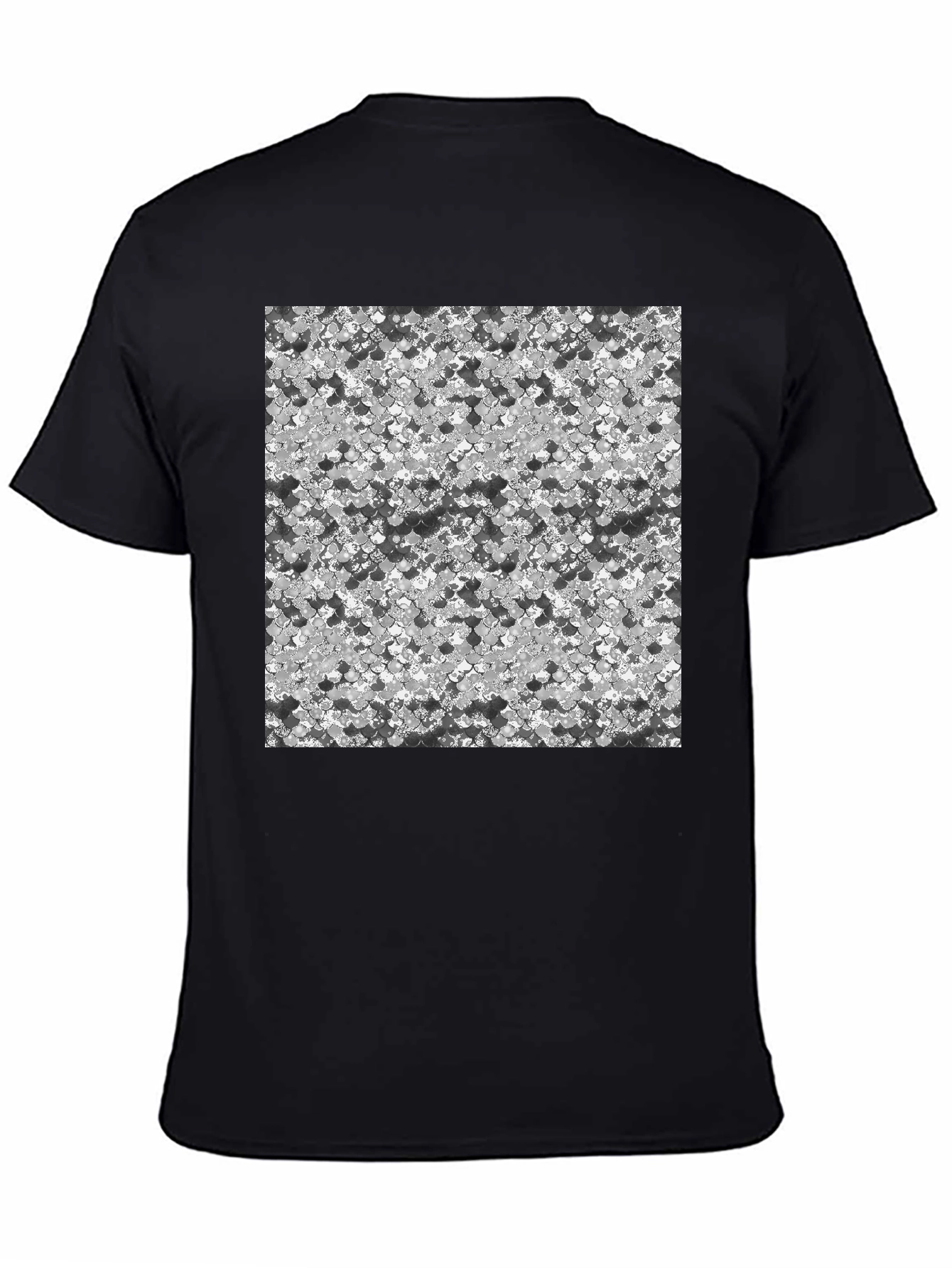 Abstract Pattern Black T-Shirt