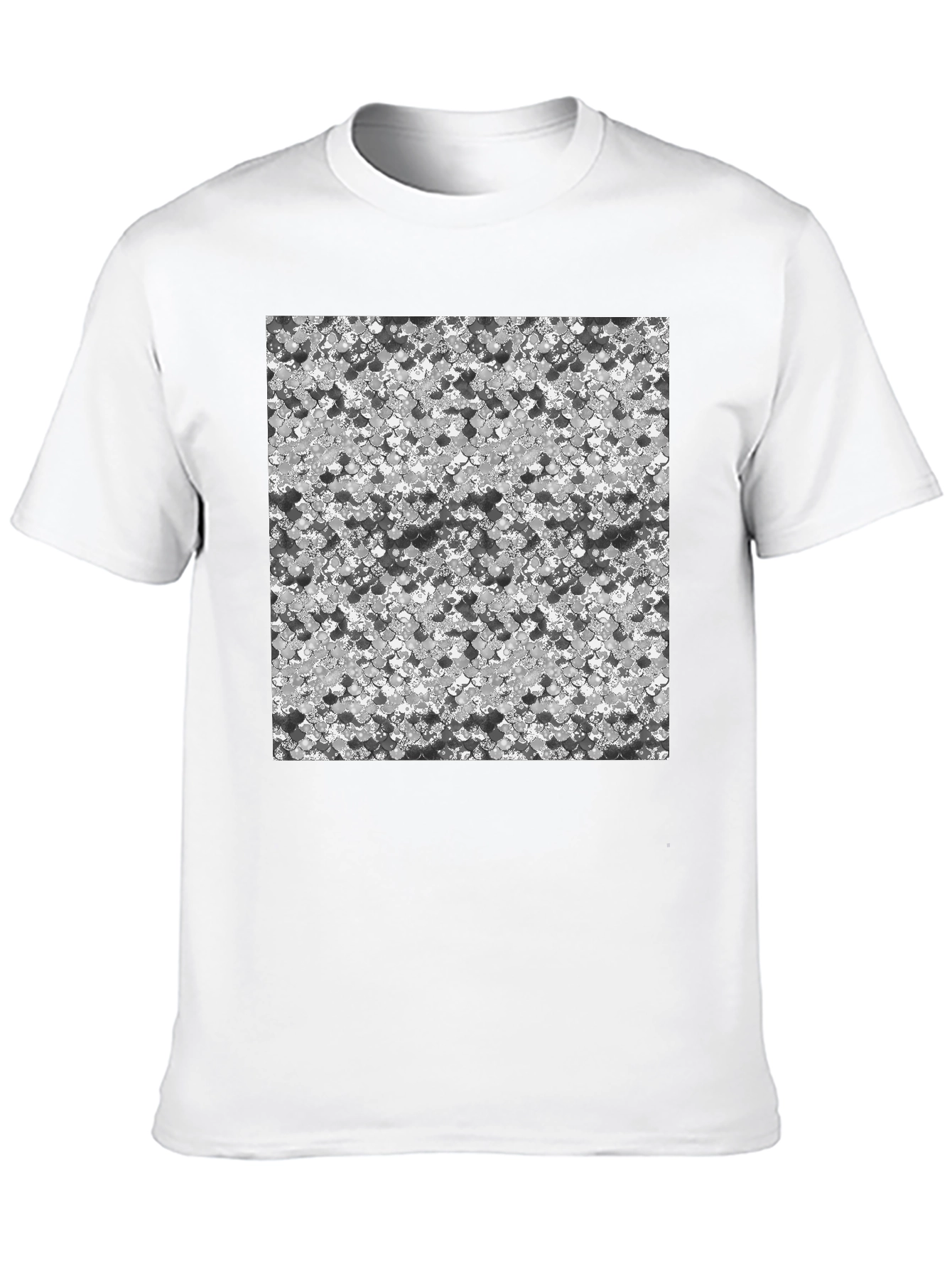 Abstract Pattern Black T-Shirt