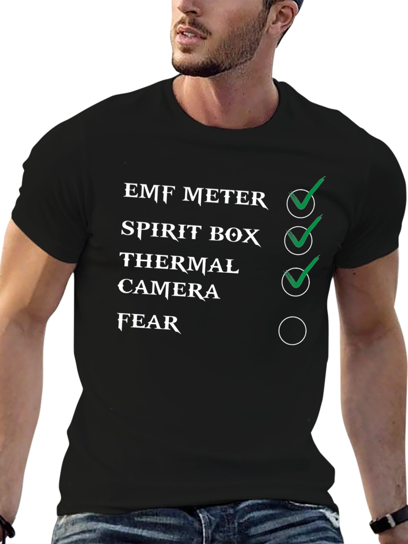 Ghost Hunting Checklist T-Shirt