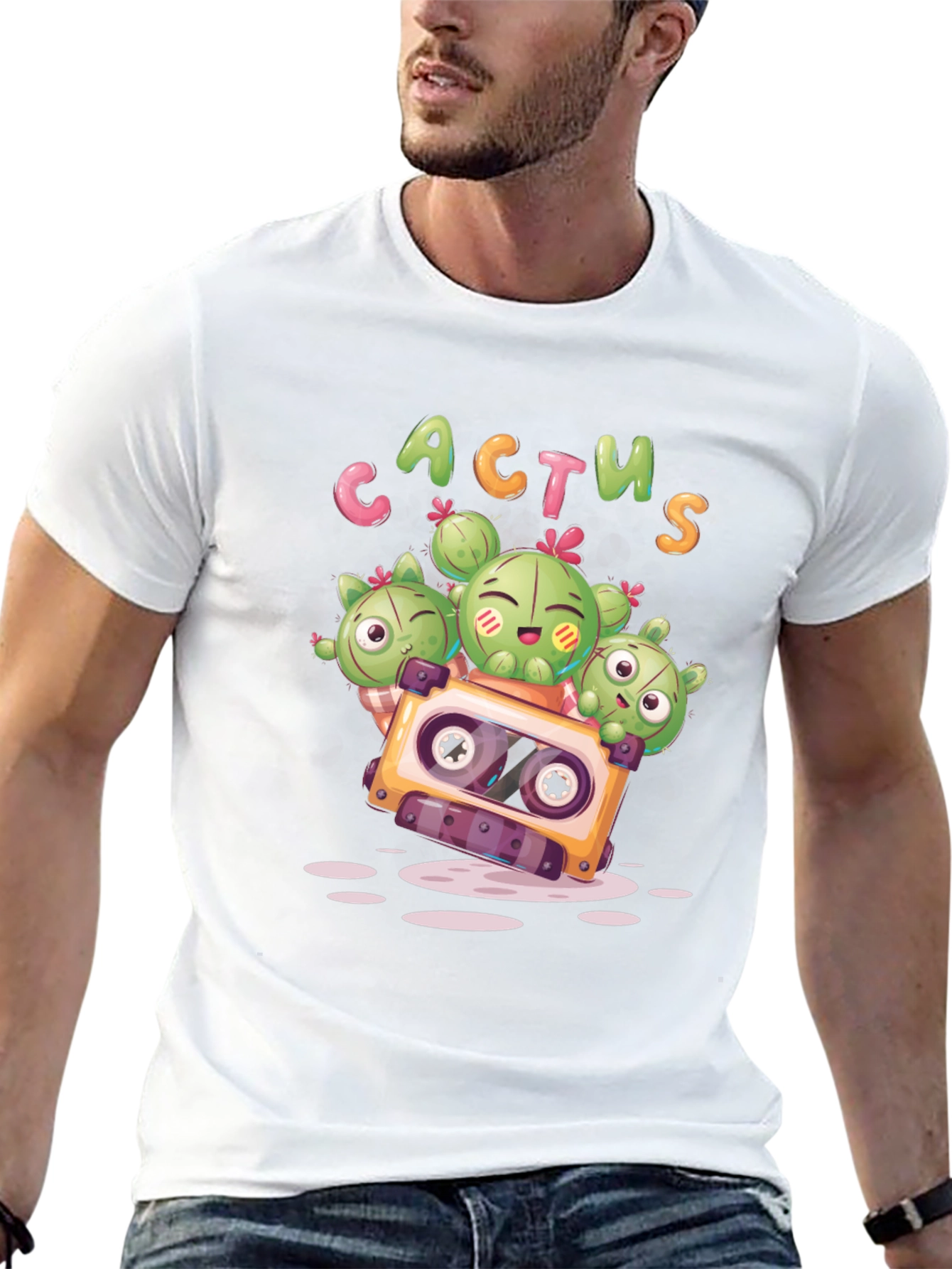 Cactus Cassette Tape Graphic Tee