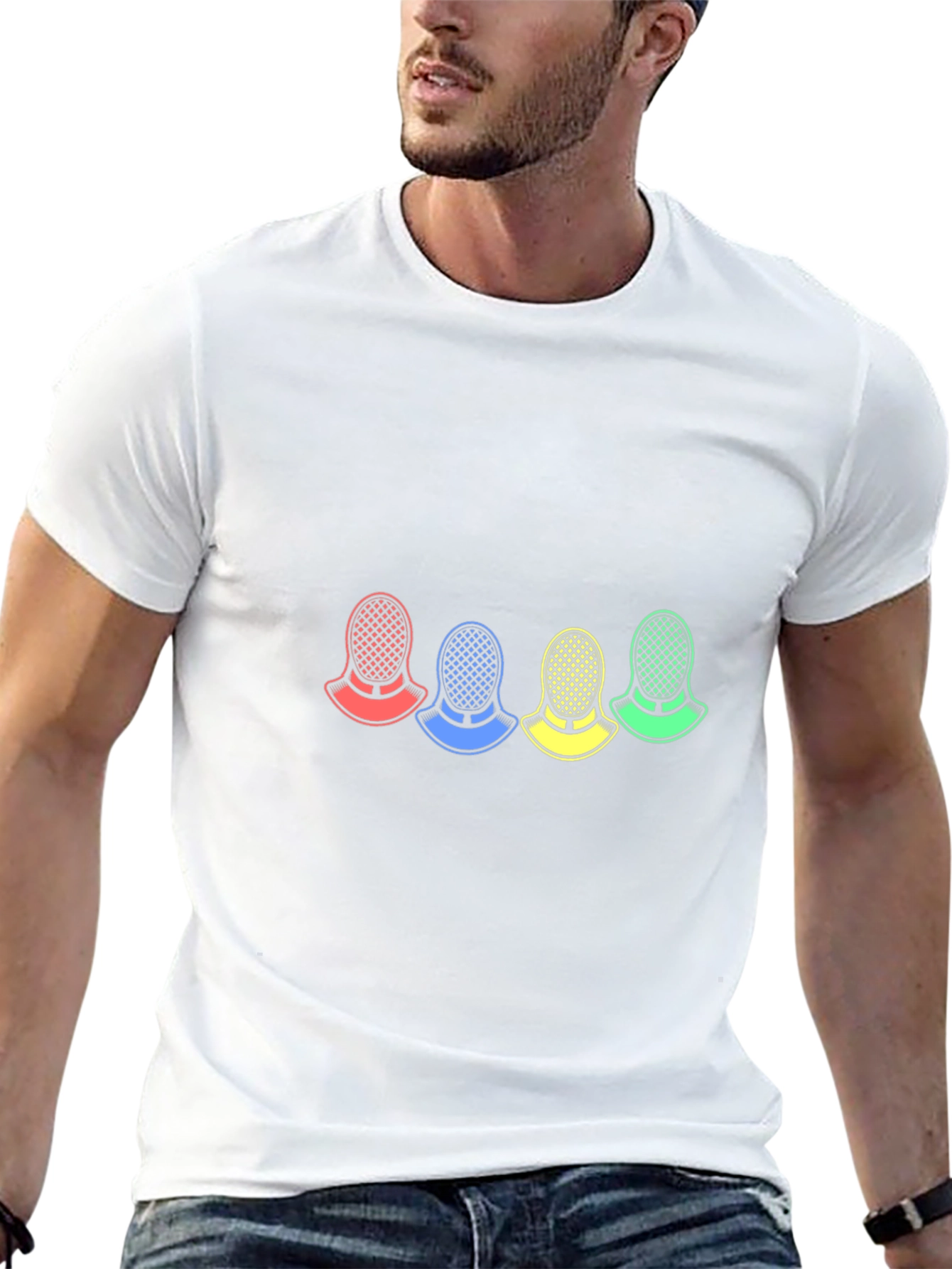 Colorful Fencing Mask T-Shirt