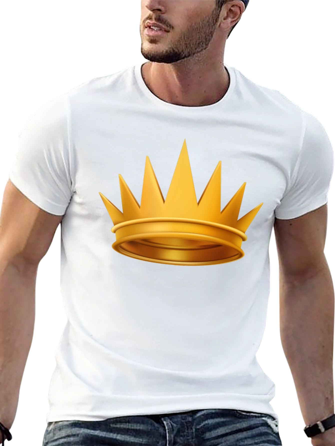 Golden Crown Graphic Tee - Royalty Style