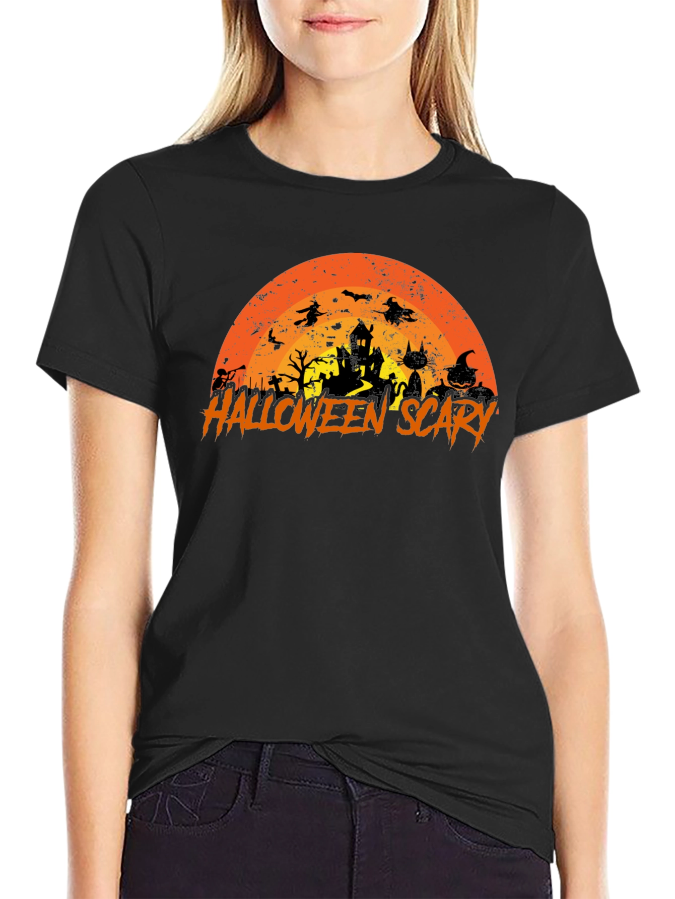 Halloween Scary Silhouette T-Shirt