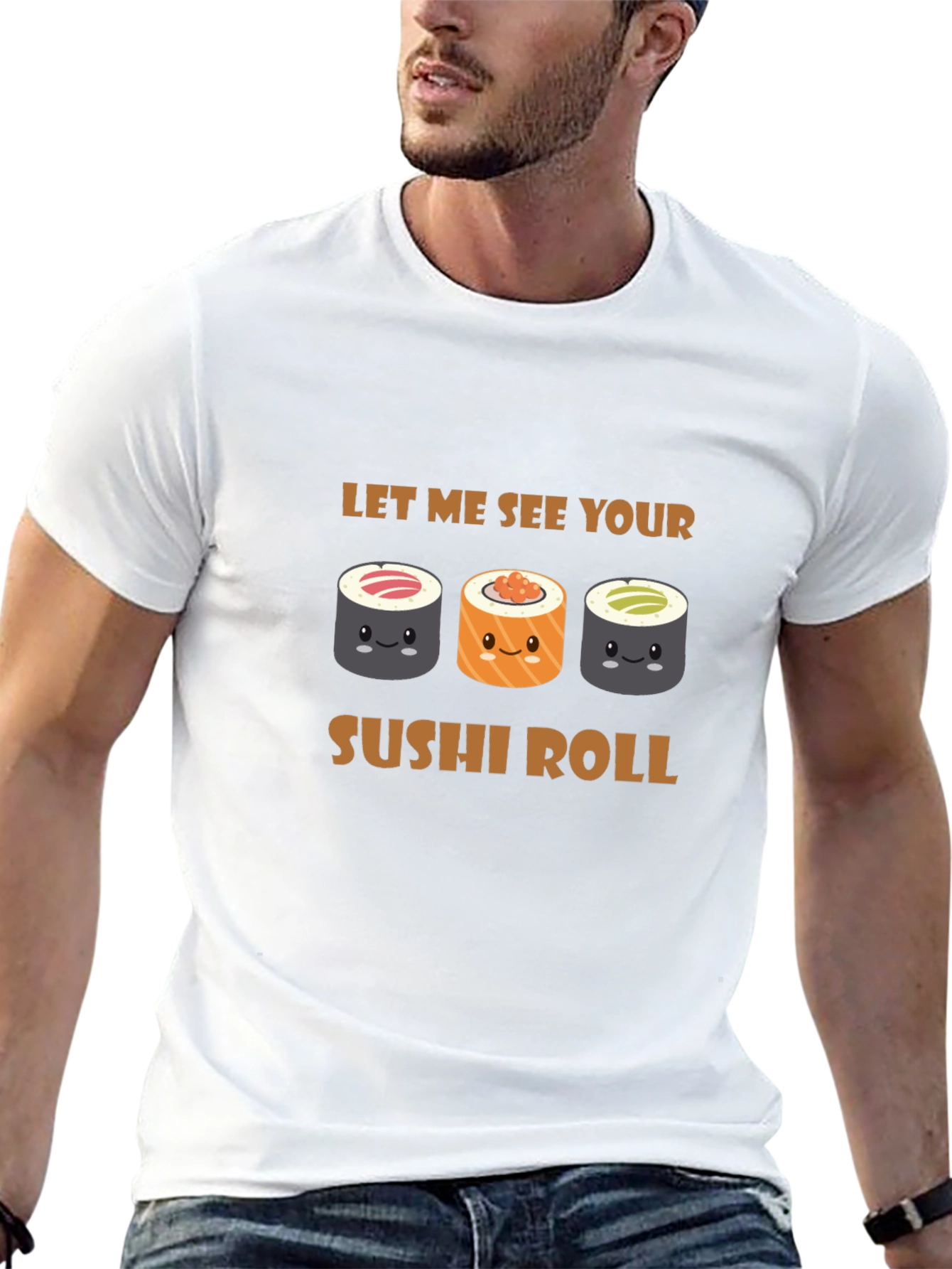 Sushi Roll Graphic Tee - Funny Food Pun T-Shirt