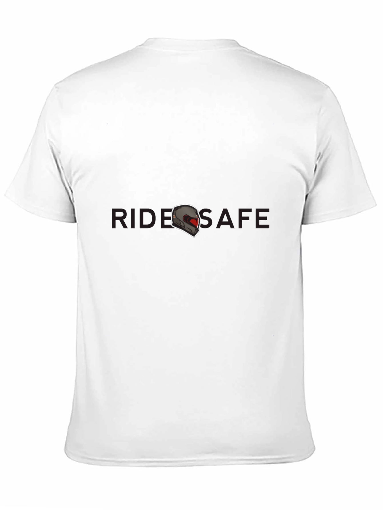 Ride Safe Graphic Tee - Black Crew Neck T-Shirt