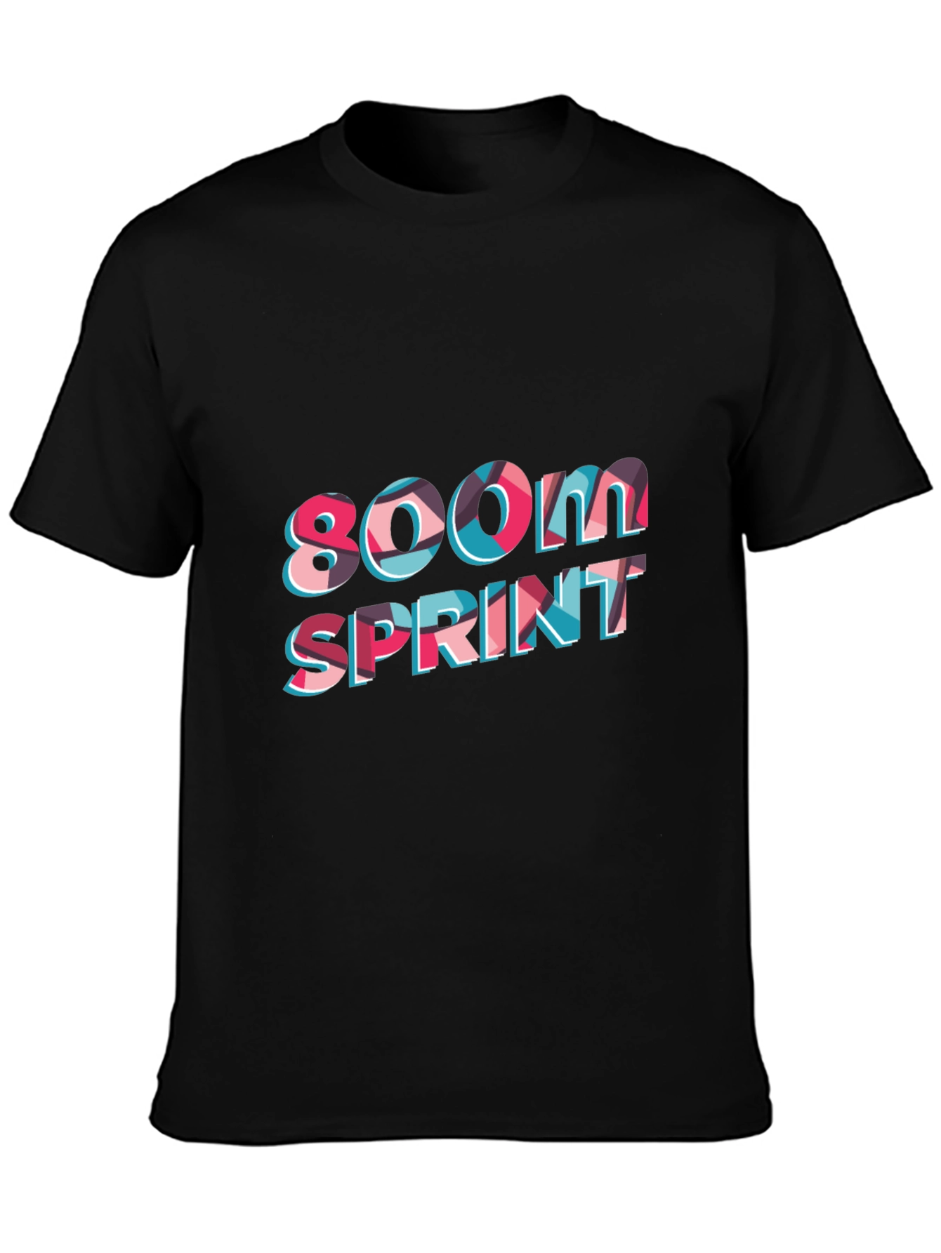 800M Sprint Black T-Shirt