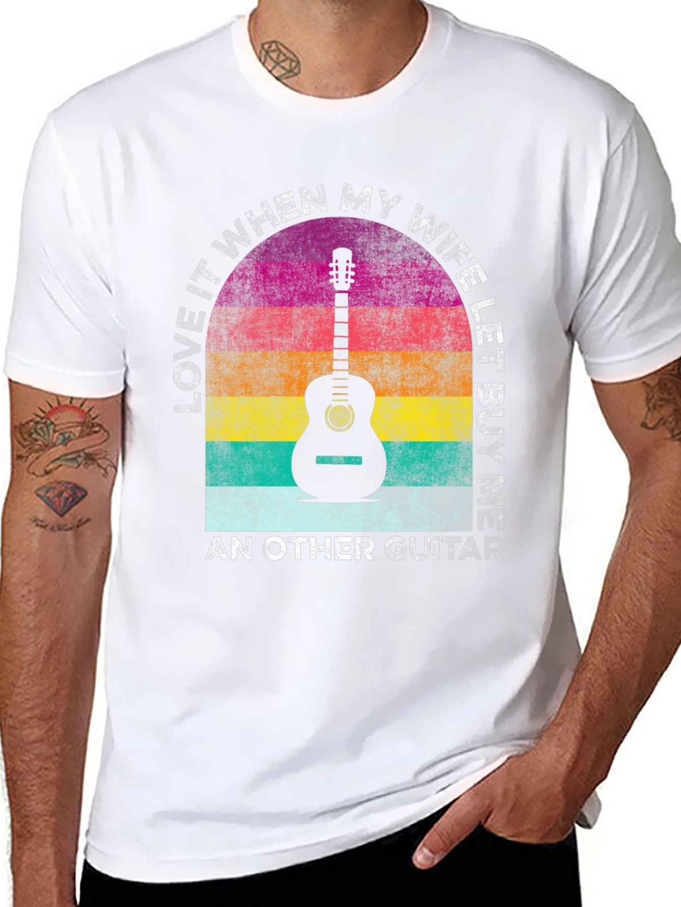 Guitar Lover T-Shirt: My Wife Buys Me Guitars!