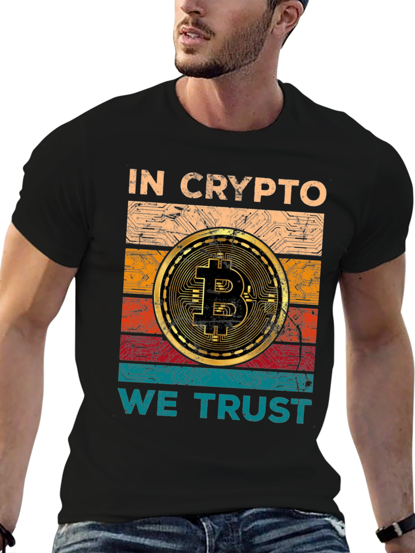In Crypto We Trust Bitcoin Graphic Tee