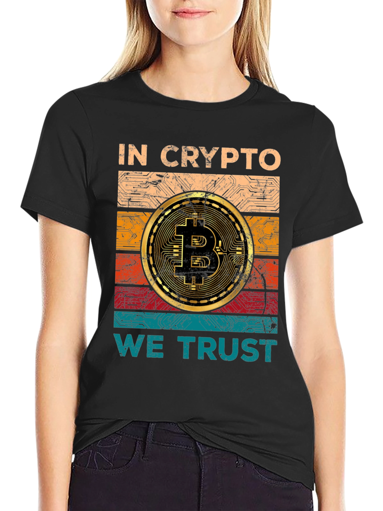 In Crypto We Trust Bitcoin Graphic Tee