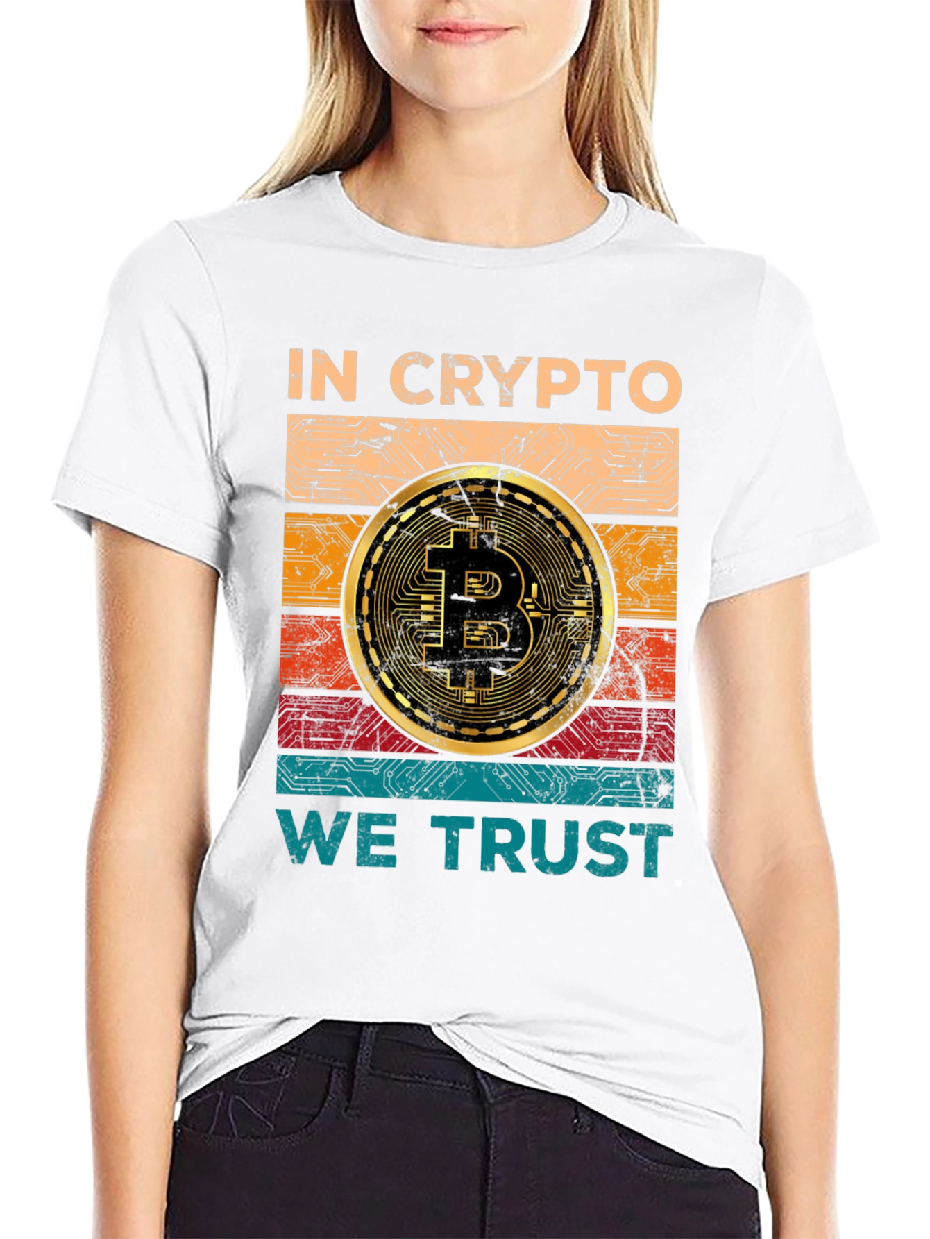 In Crypto We Trust Bitcoin Graphic Tee
