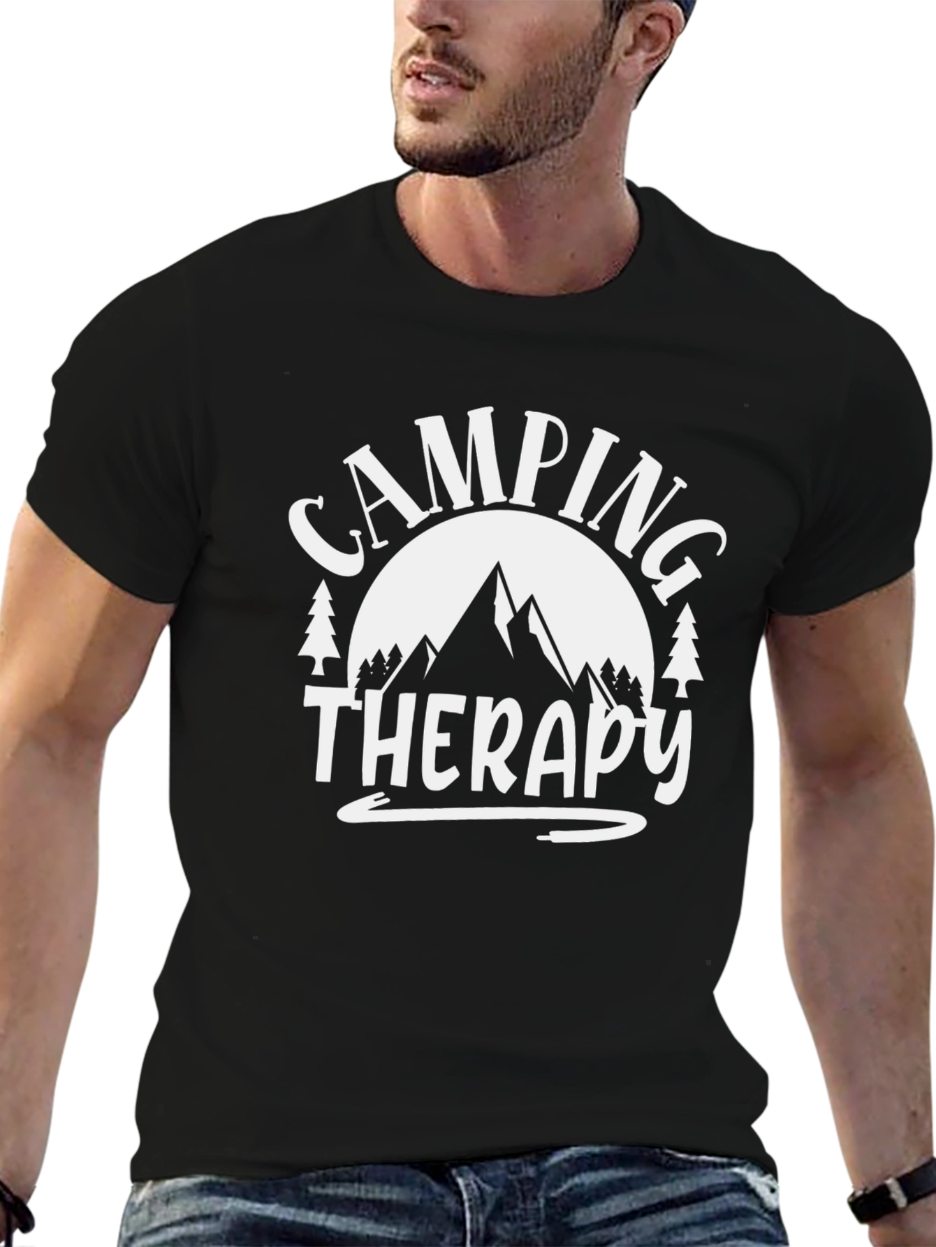 Camping Therapy T-Shirt - Outdoor Adventure Tee