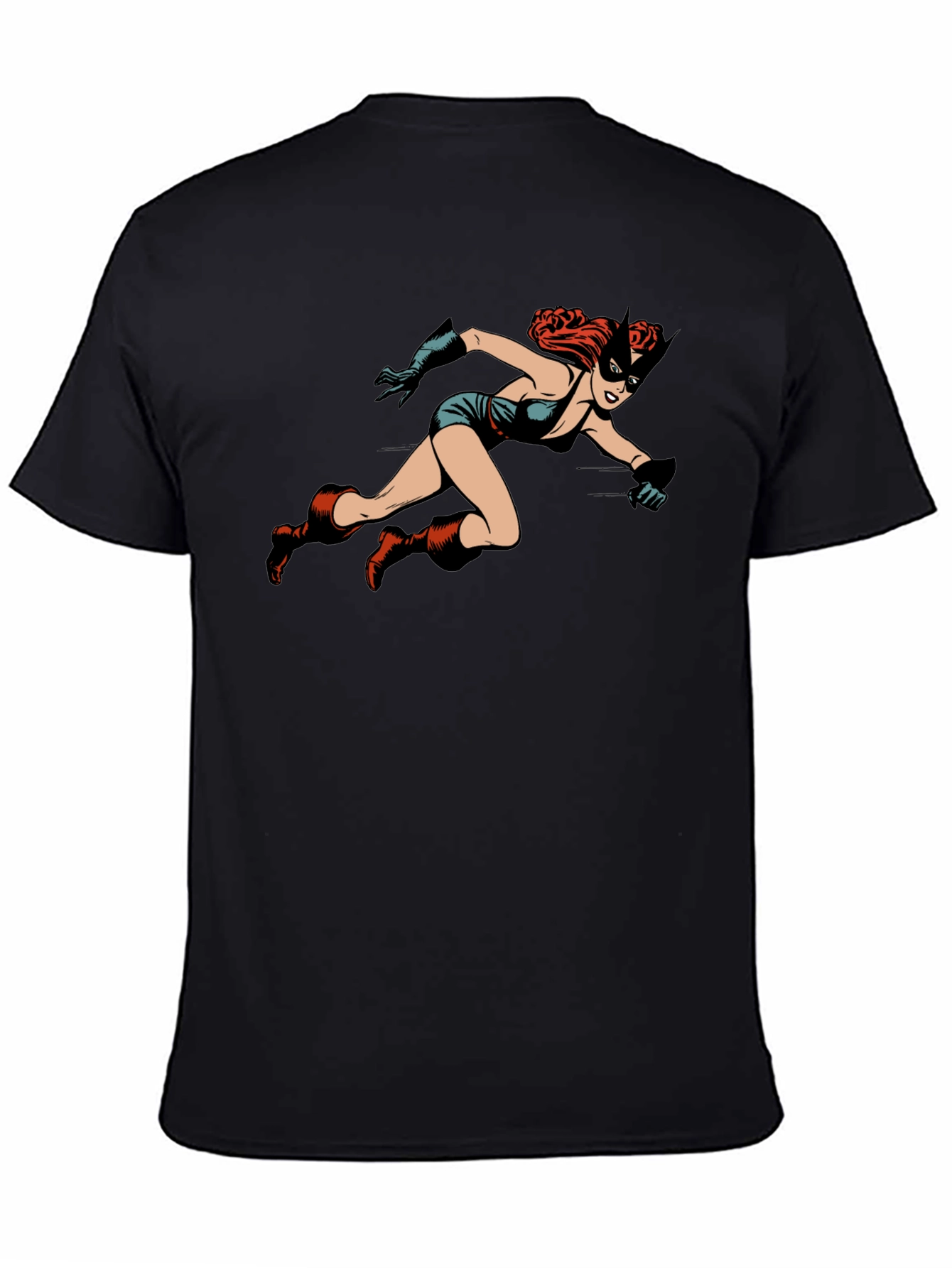 Retro Comic Book Heroine Graphic T-Shirt - Unisex