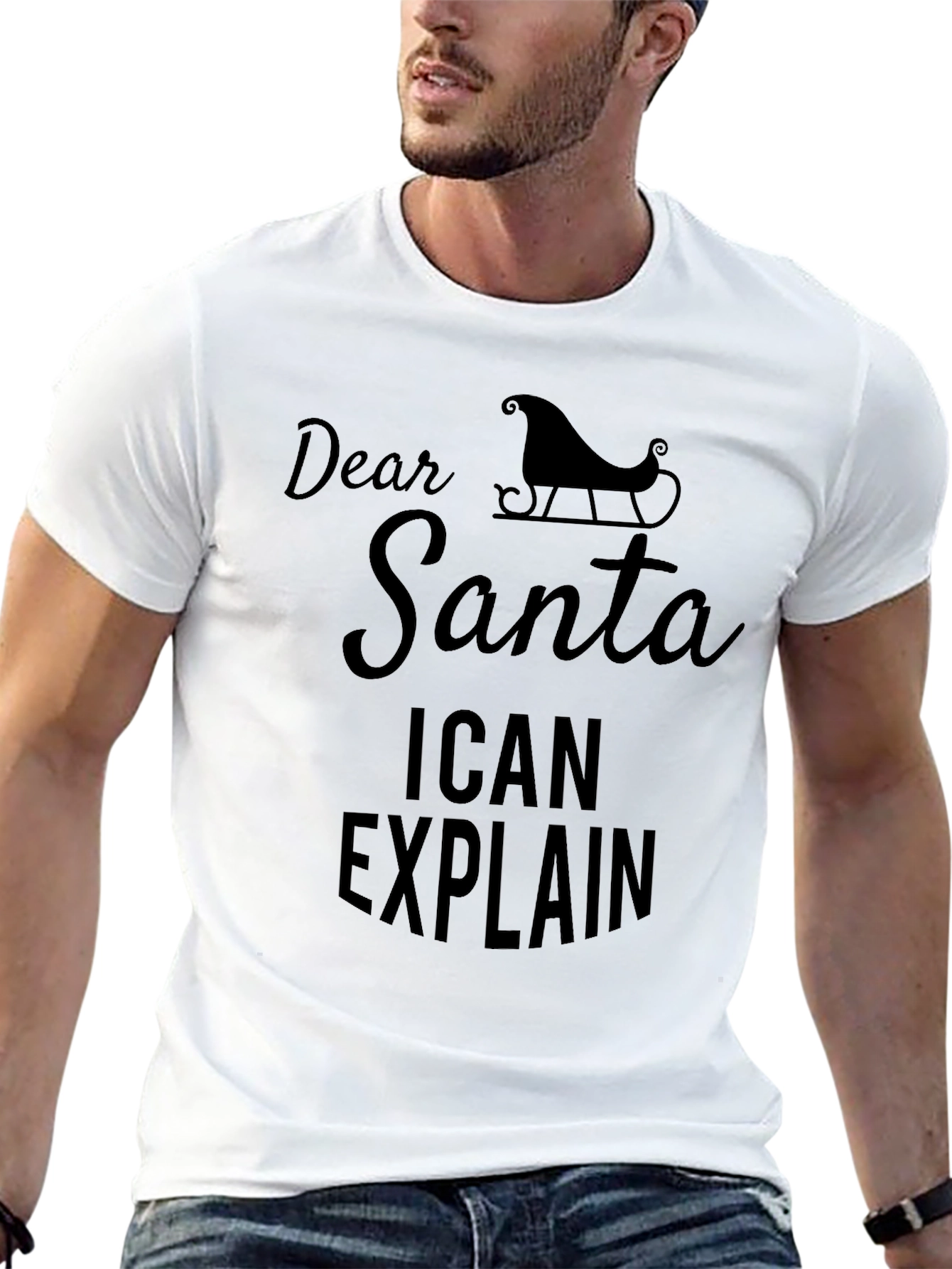 Dear Santa I Can Explain Funny Christmas T-Shirt