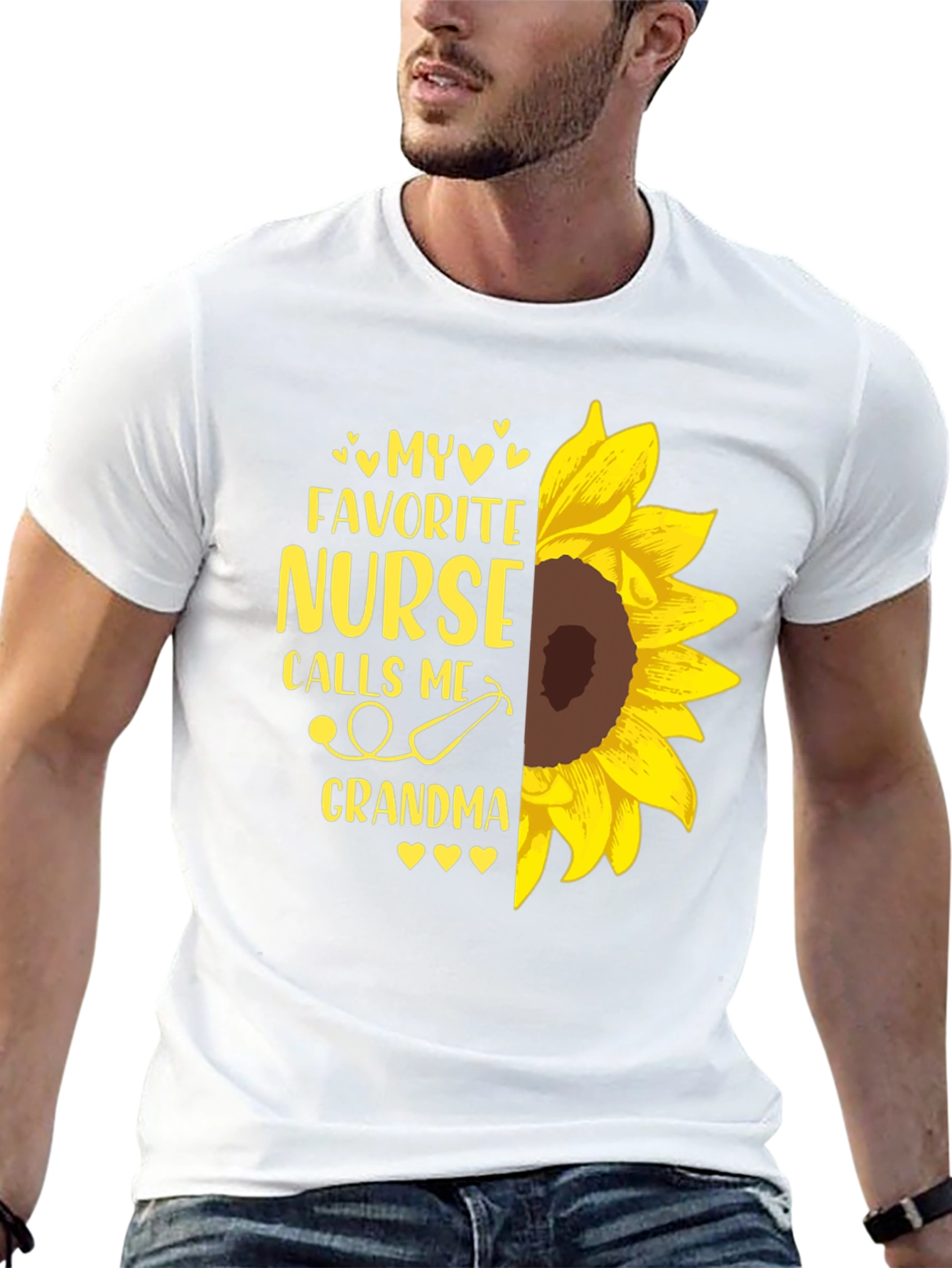 My Favorite Nurse Calls Me Grandma Sunflower T-Shirt