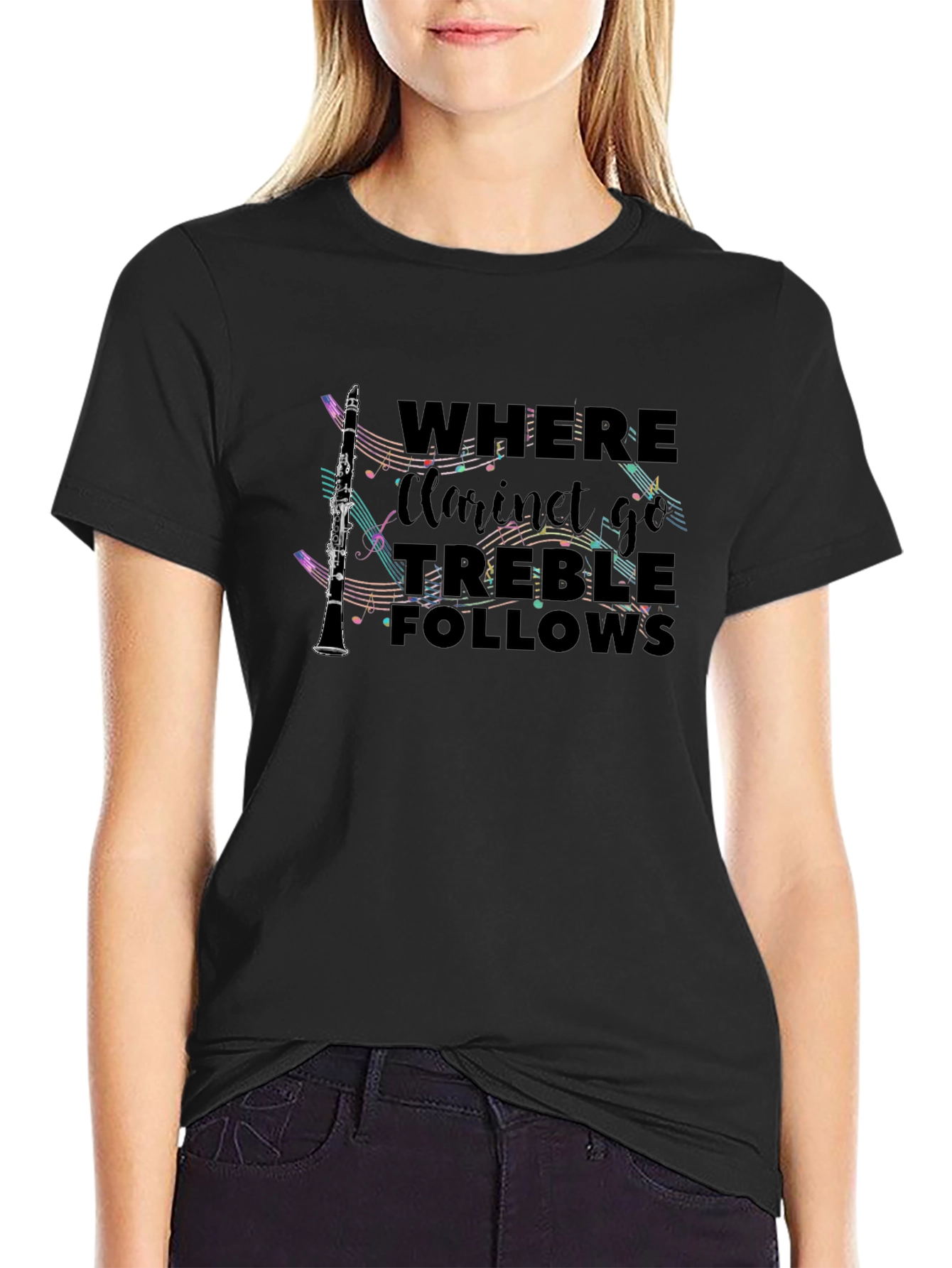 Clarinet Treble Follows Graphic Tee