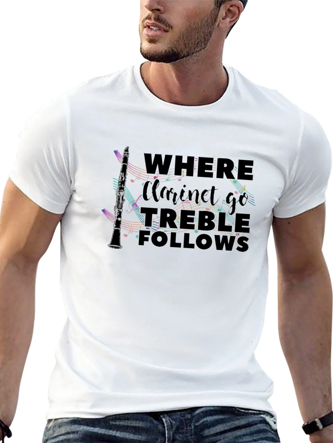 Clarinet Treble Follows Graphic Tee