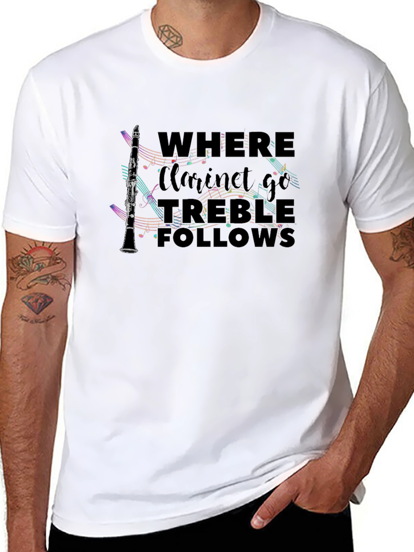 Clarinet Treble Follows Graphic Tee