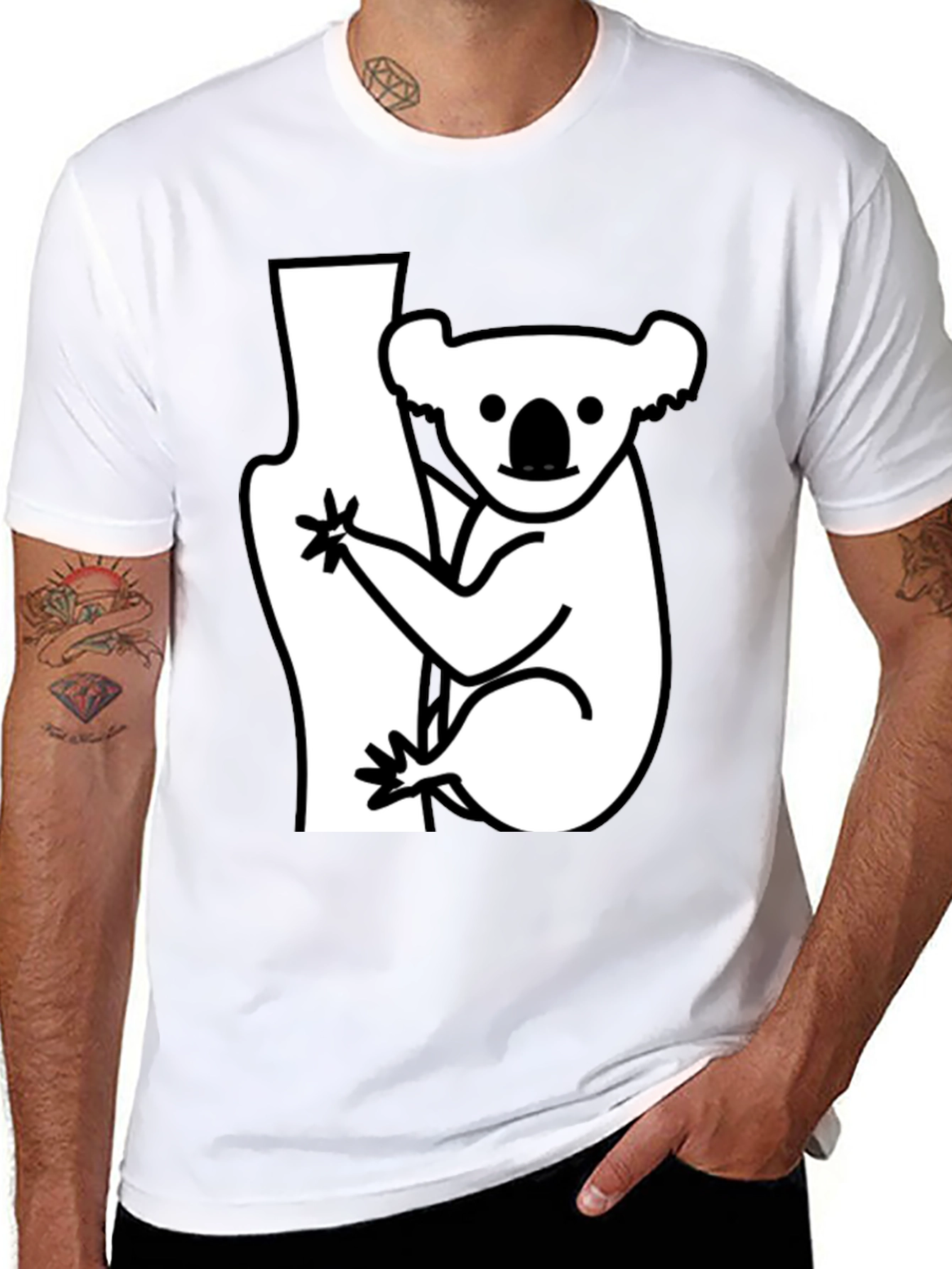 Koala Graphic Tee - Casual Comfort