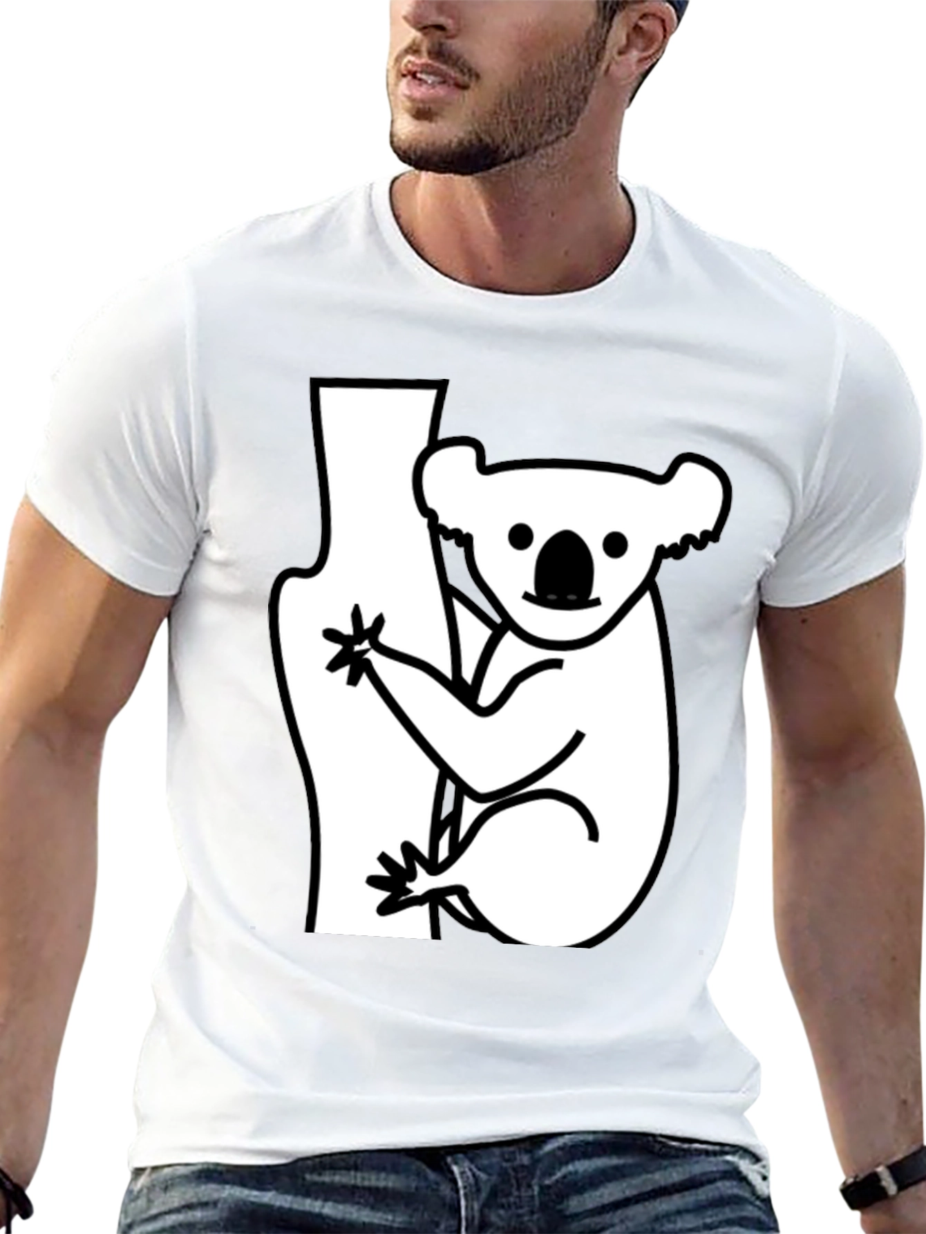 Koala Graphic Tee - Casual Comfort