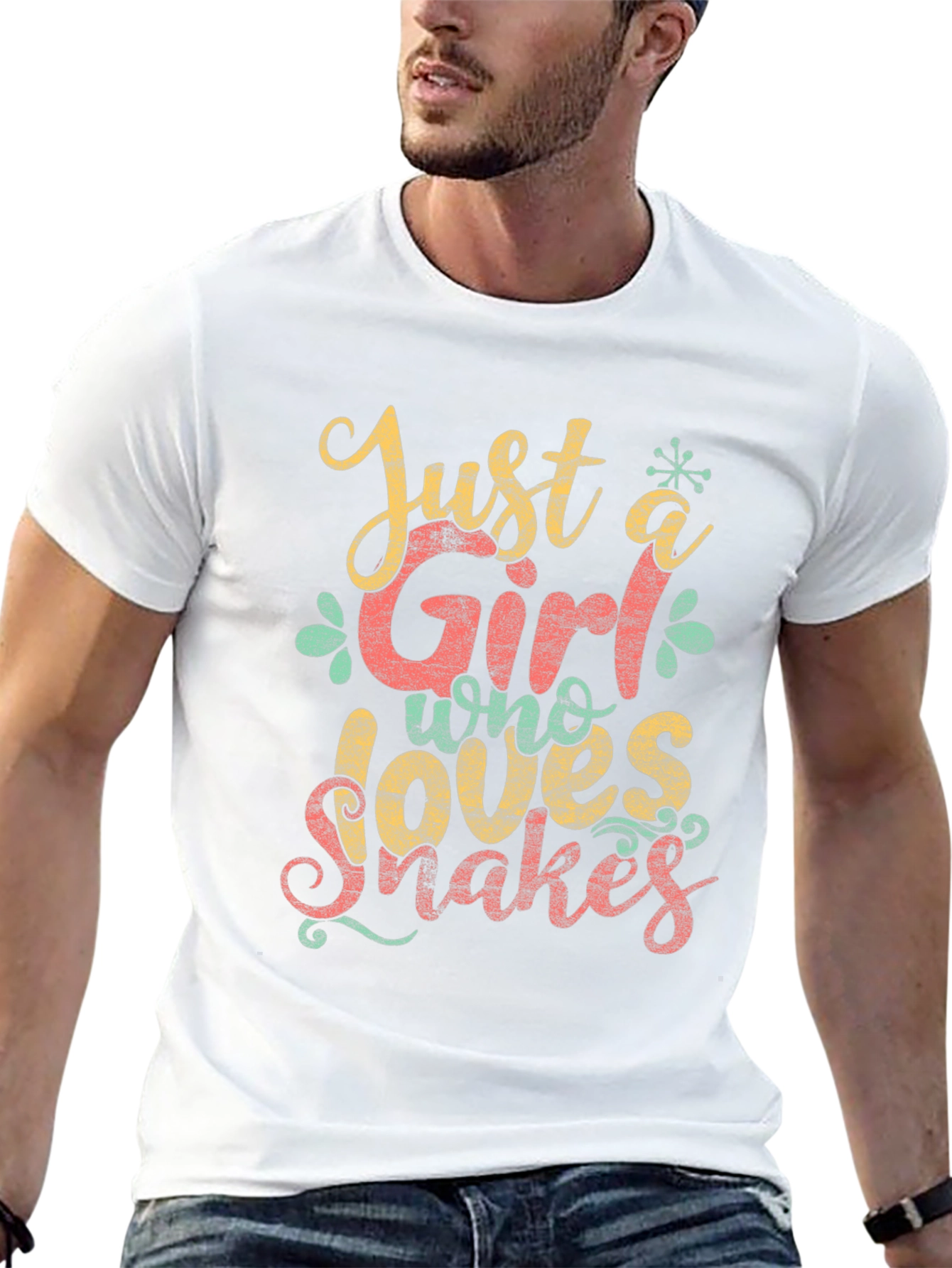 Just a Girl Who Loves Snakes Graphic T-Shirt