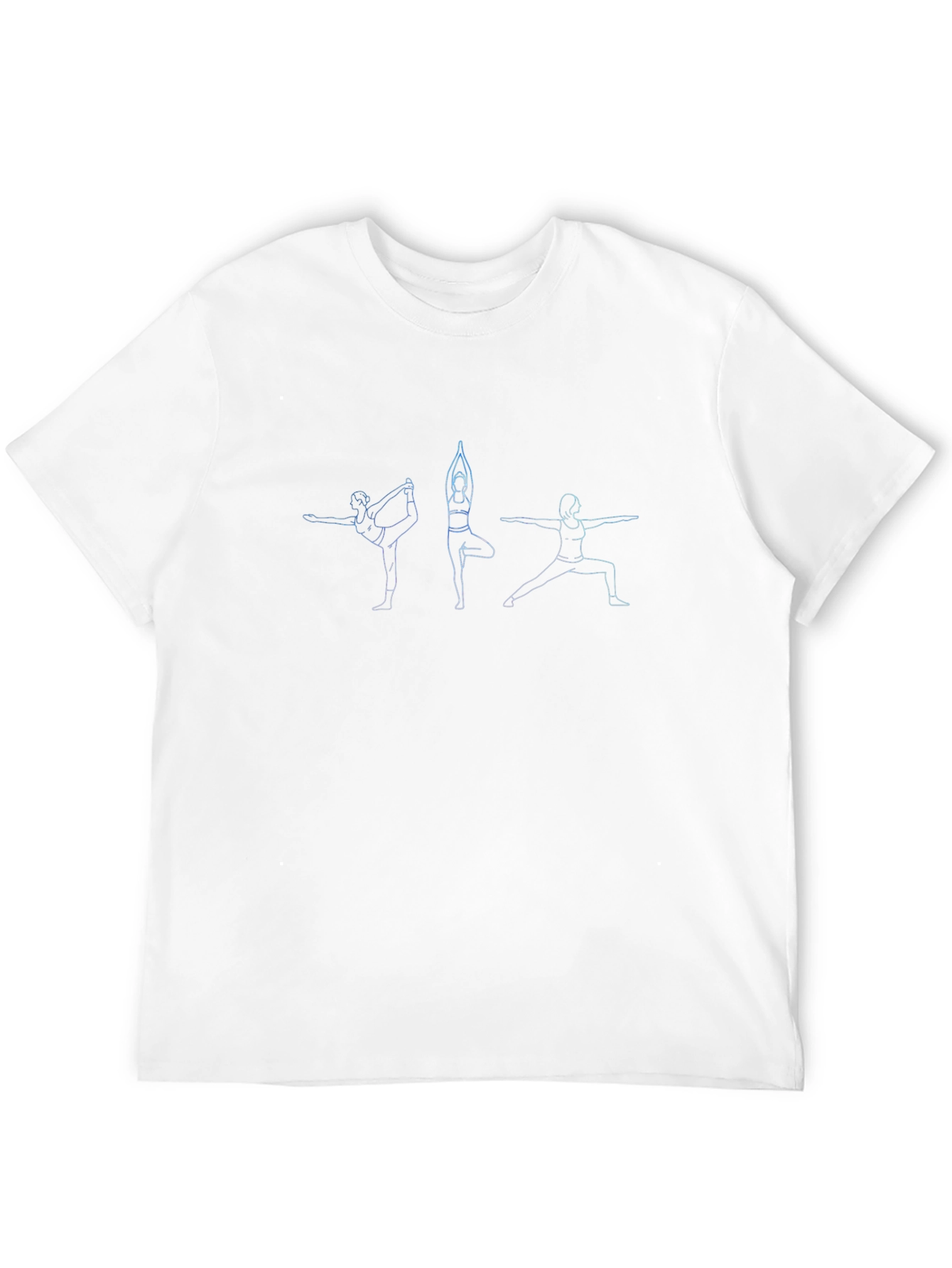 Yoga Pose Graphic Black T-Shirt